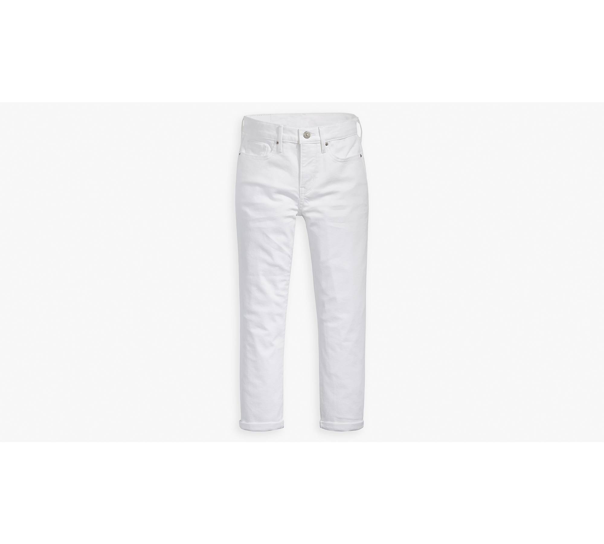 Apt. 9 Capri Jeans Women's 12 White Stretch Denim Waistband Tummy Control  Pants - Helia Beer Co