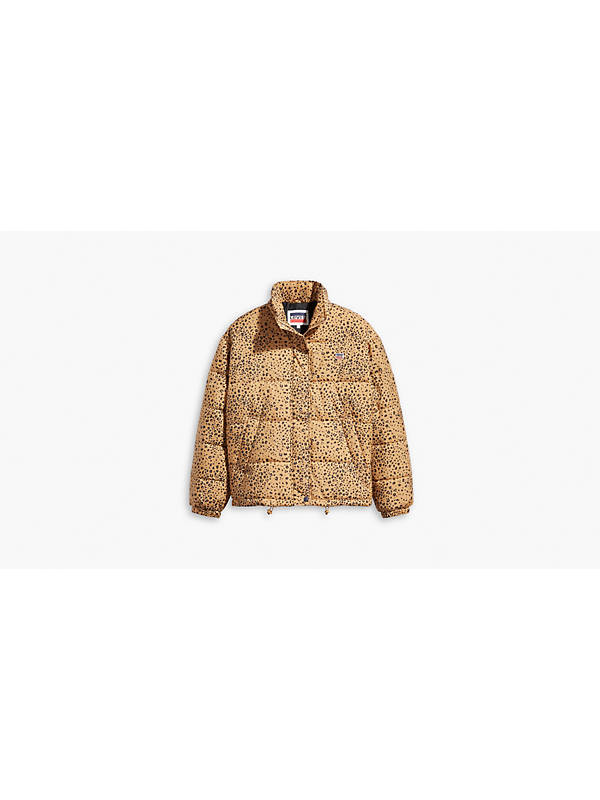Sydney Short Puffer Jacket - Brown | Levi's® US