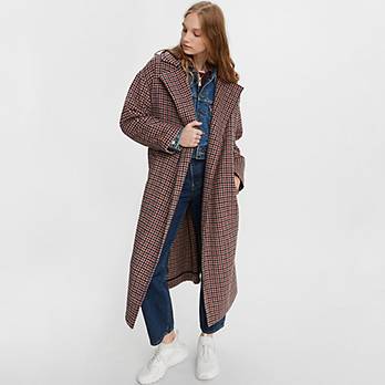 Long Wool Coat - Multi-color