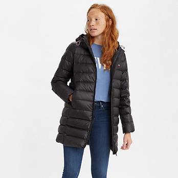 Down Mid Length Puffer Jacket 1