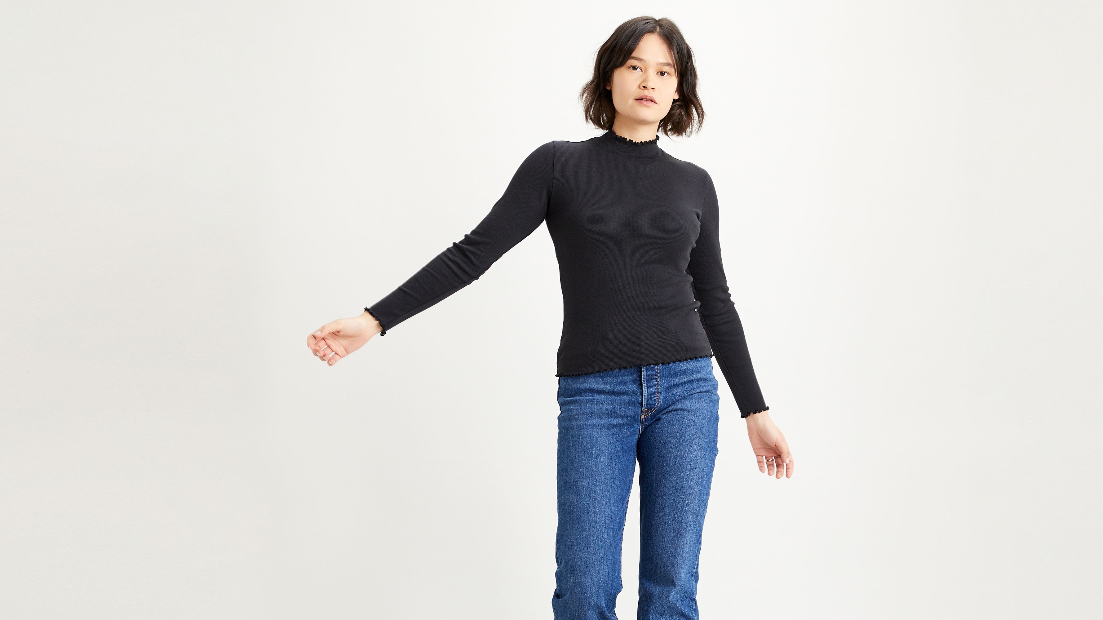 Holly Turtleneck Top - Black | Levi's® SM