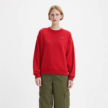 Standard Fit Sweatshirt mit Rundhalsausschnitt 1