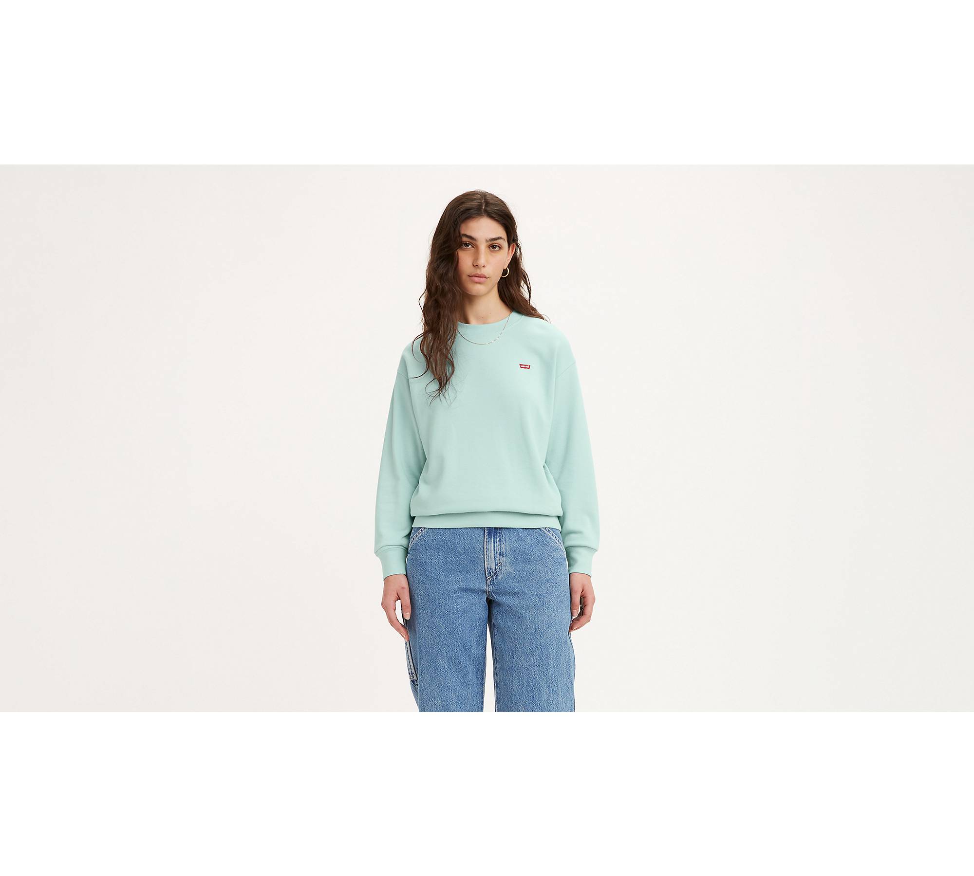 Standard Crewneck Sweatshirt - Green | Levi's® GB