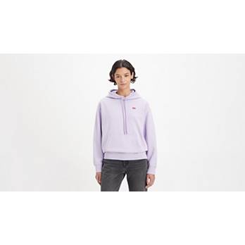 Louis Vuitton purple All over print 3D hoodie • Kybershop