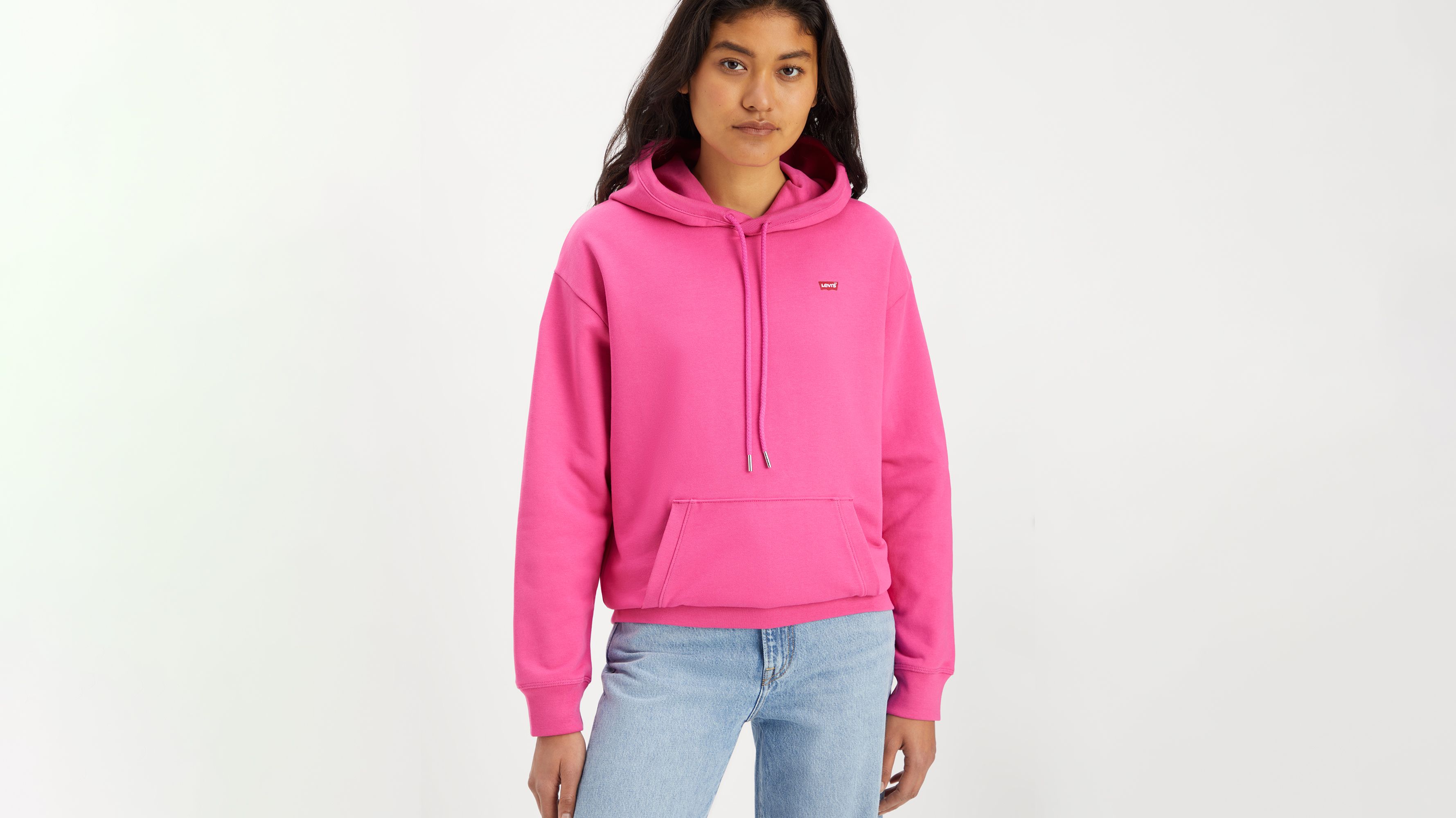 Levis pink 2024 hoodie mens