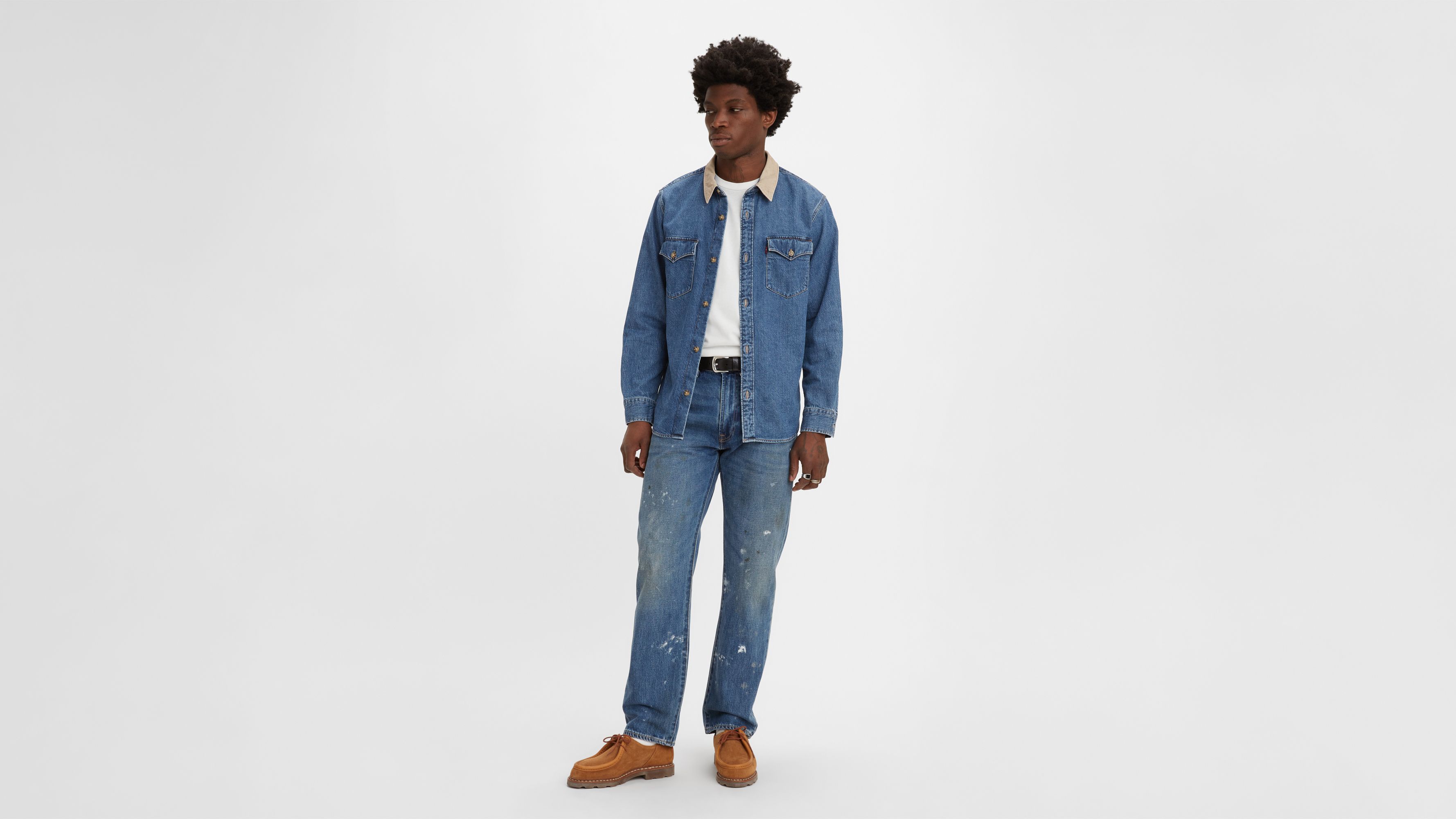 551™z Authentic Straight Fit Men's Jeans - Medium Wash