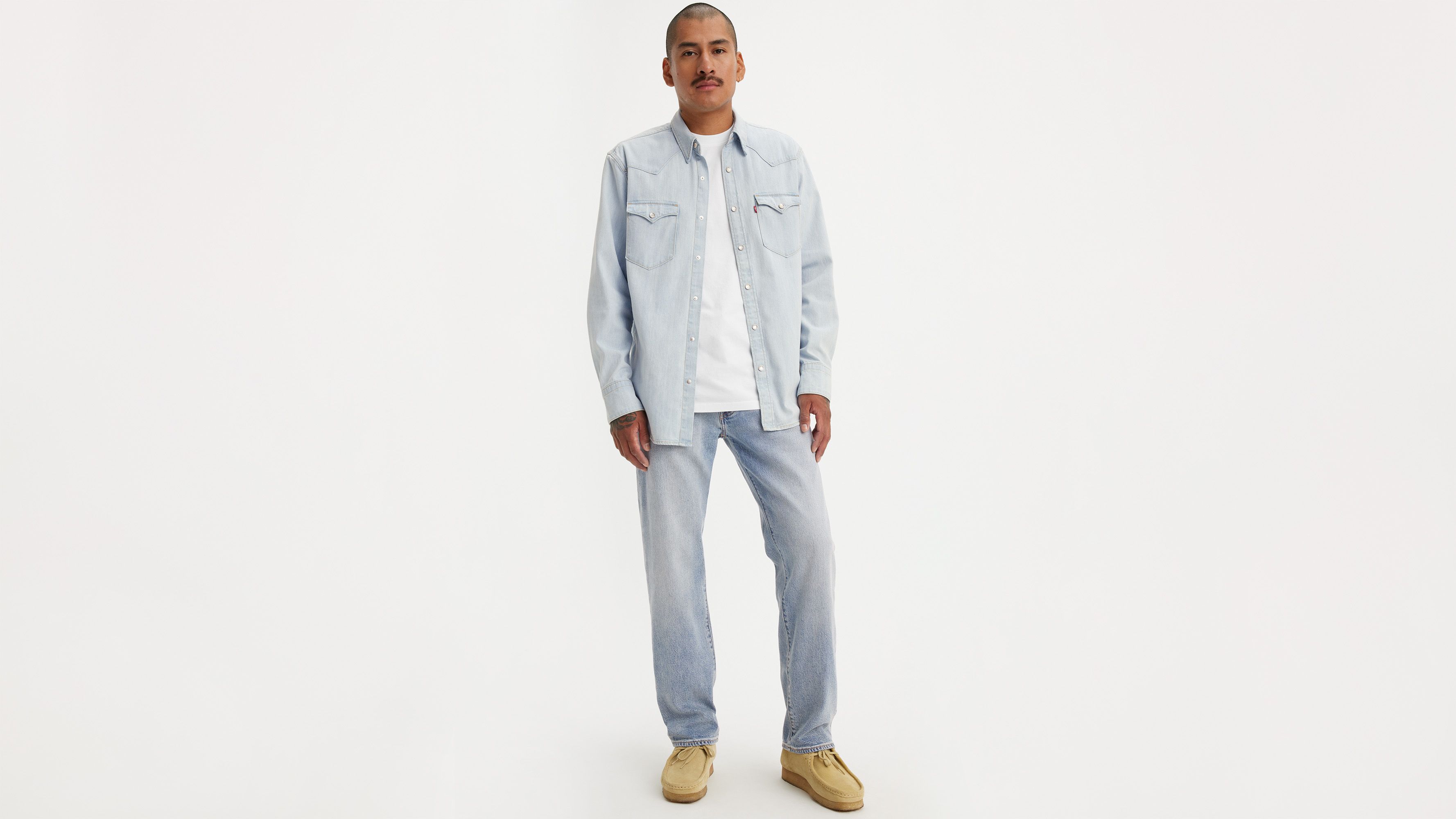 551™ Z Authentic Straight Fit Men's Jeans - Light Wash | Levi's® US