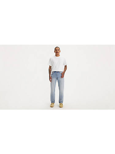 리바이스 Levi 551 Z Authentic Straight Fit Mens Jeans,Ace Fade - Light Wash - Stretch