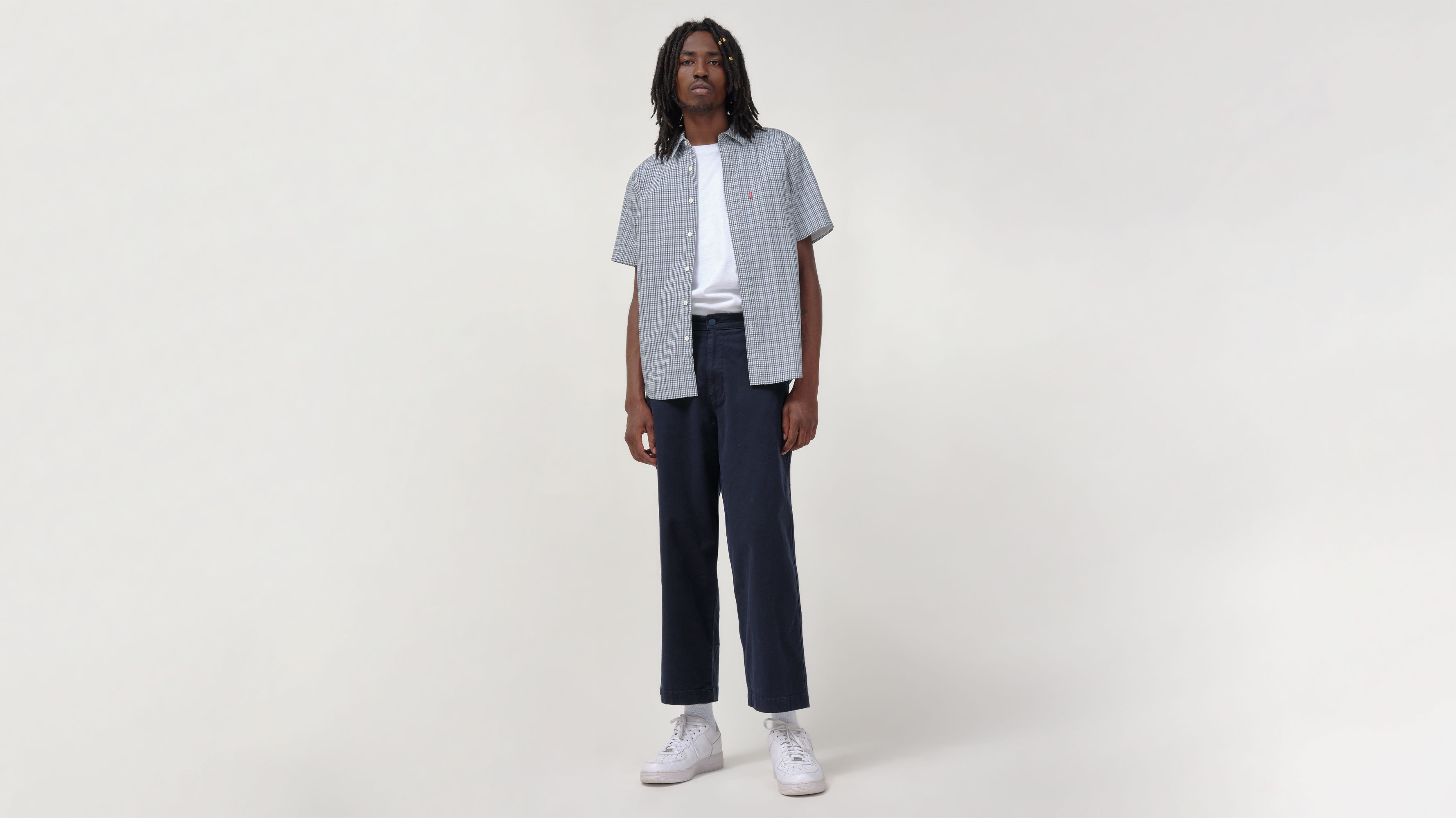 Stay Loose Cropped Chino Pants - Blue | Levi's® US