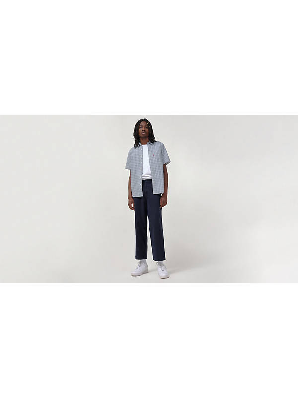 Stay Loose Cropped Chino Pants - Blue | Levi's® US
