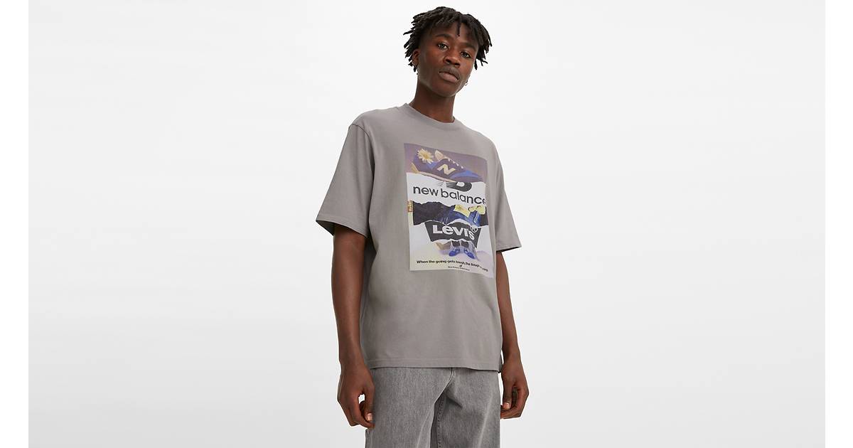 Levi\'s® X New Balance Graphic Tee Shirt - Grey | Levi\'s® US