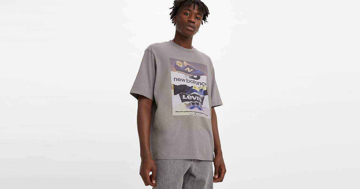 Levi's® X New Balance Graphic Tee Shirt - Grey | Levi's® US