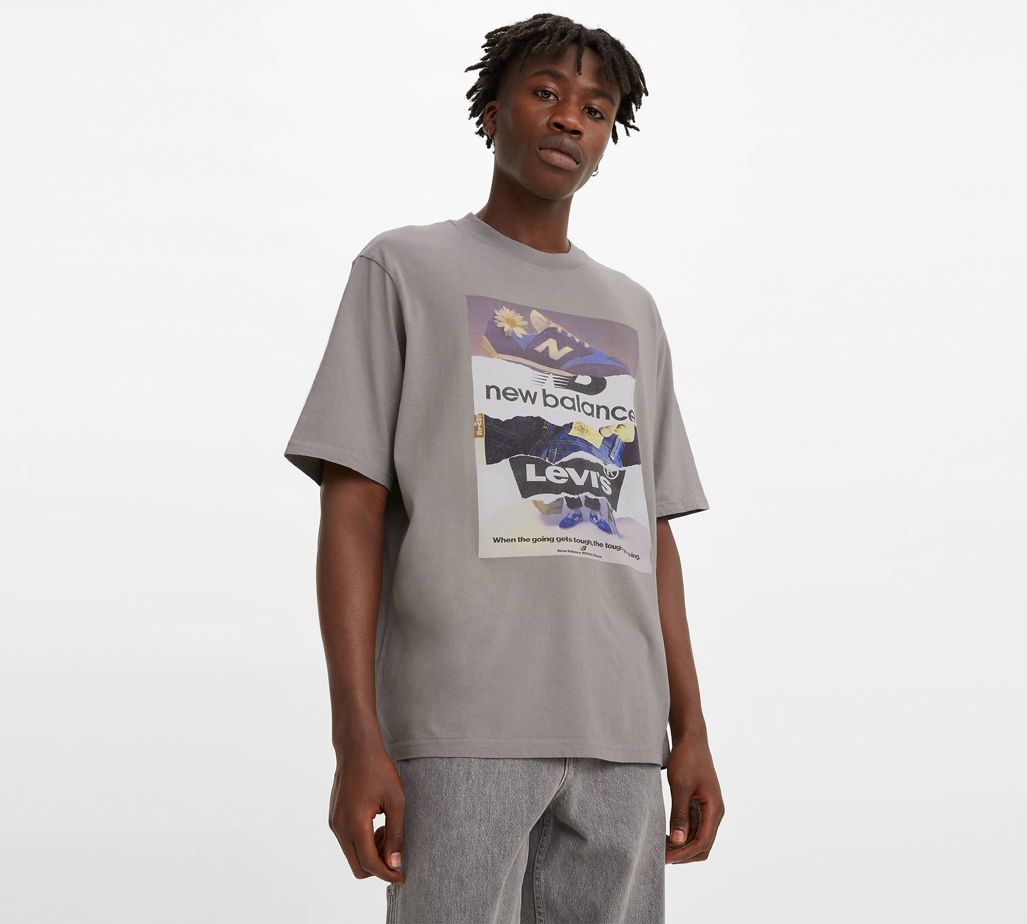 Levi's® X New Balance Graphic Tee Shirt - Grey | Levi's® US