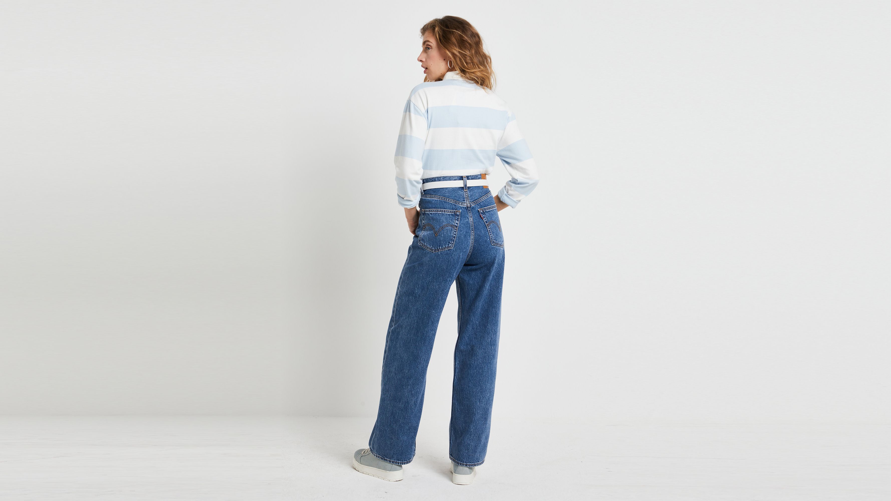 High Loose Women's Jeans - Medium Wash 