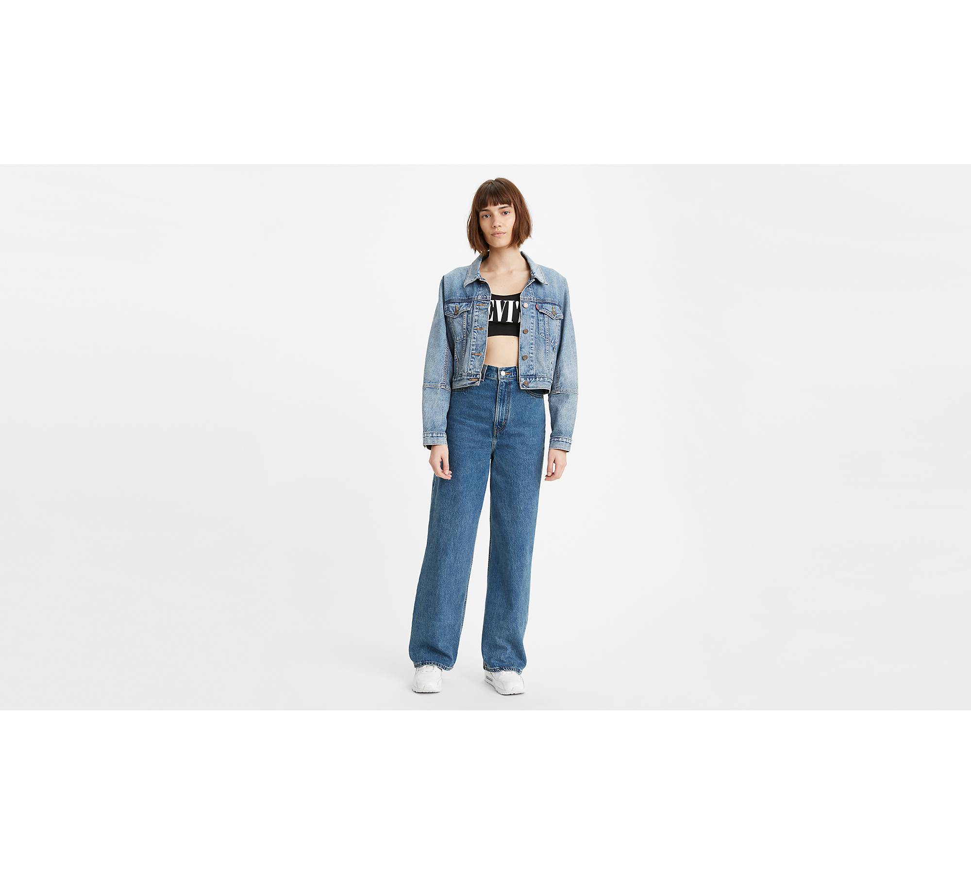 Levi's Women's Premium High Loose Taper Jeans, Link In Bio-Medium Indigo,  29 at  Women's Jeans store