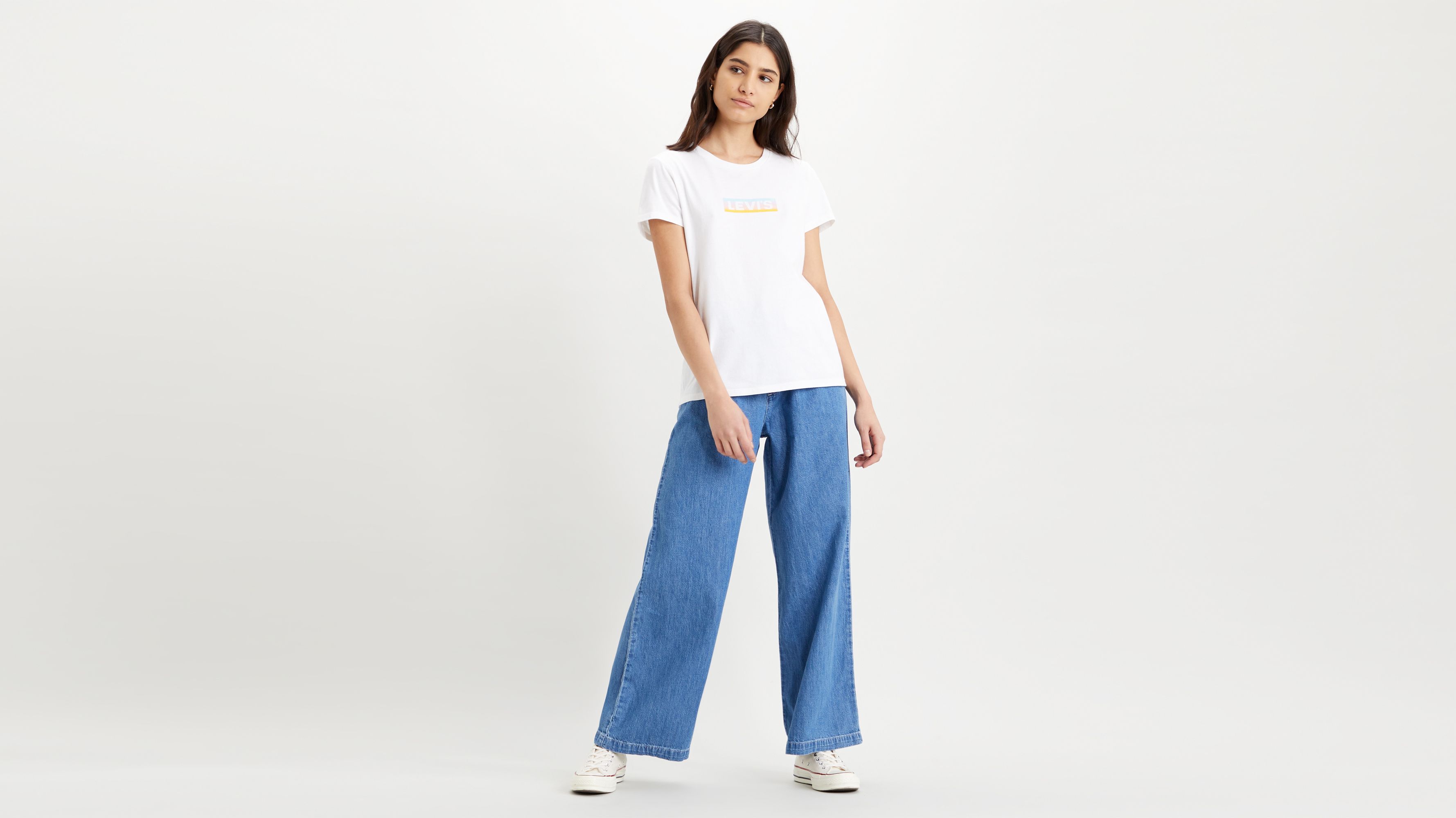 levi's pleated wide leg trouser