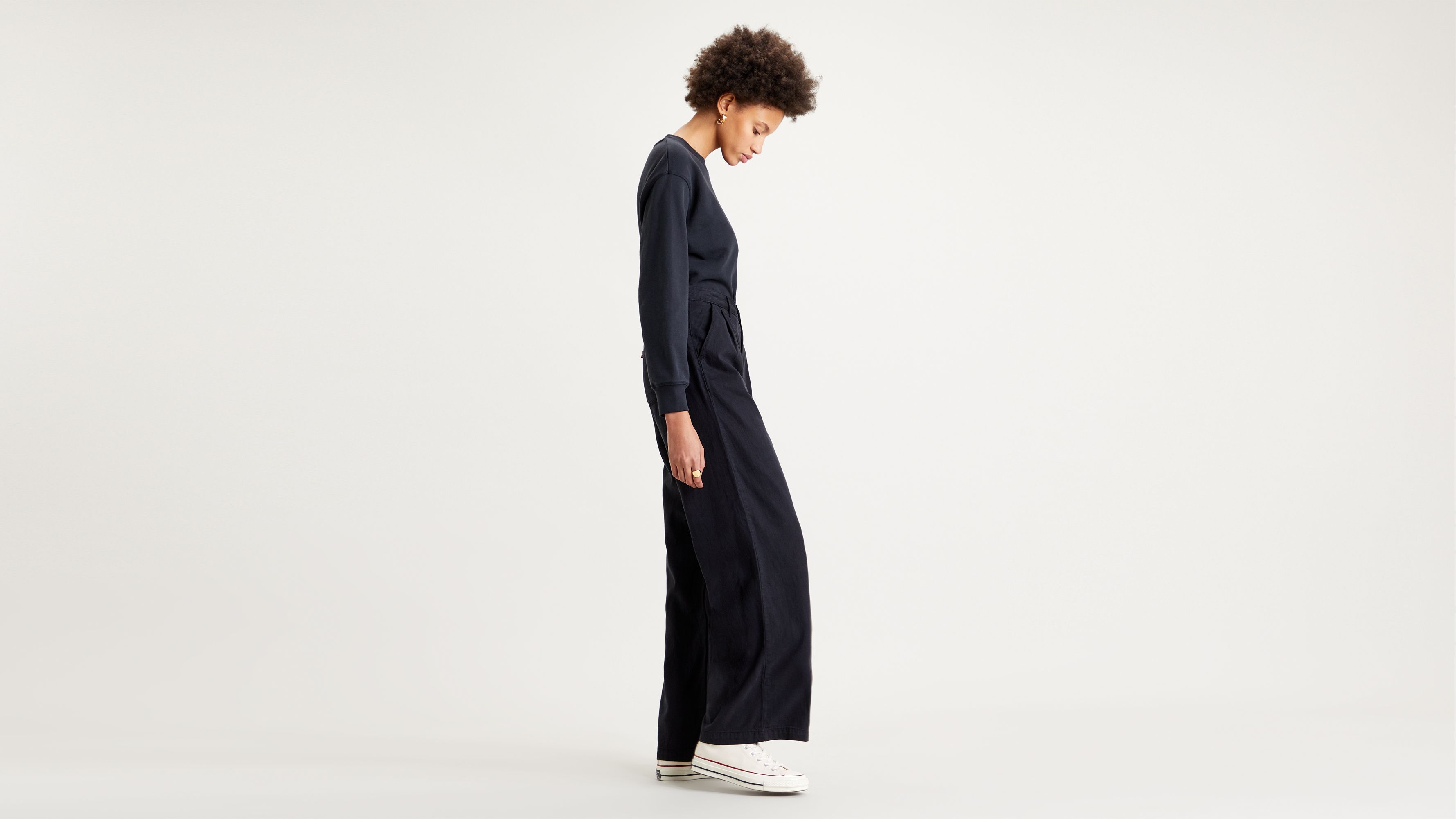 Pleated Wide Leg Trouser - Brown | Levi's® US