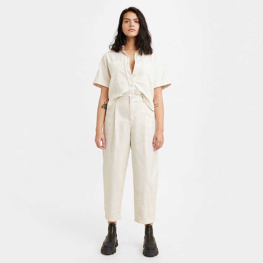 Utility Pleated Balloon Trousers 1