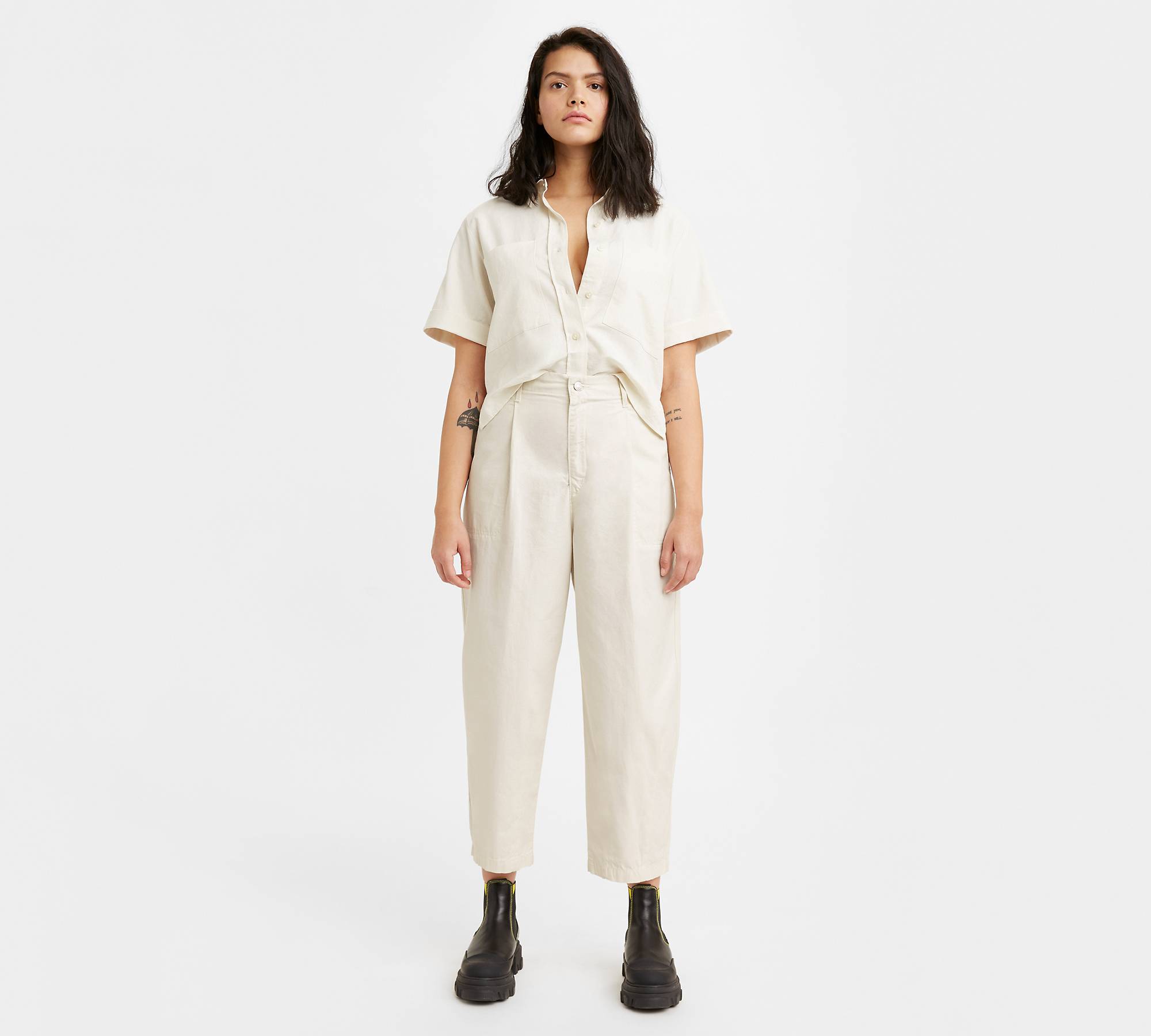 Utility Pleated Balloon Trousers 1