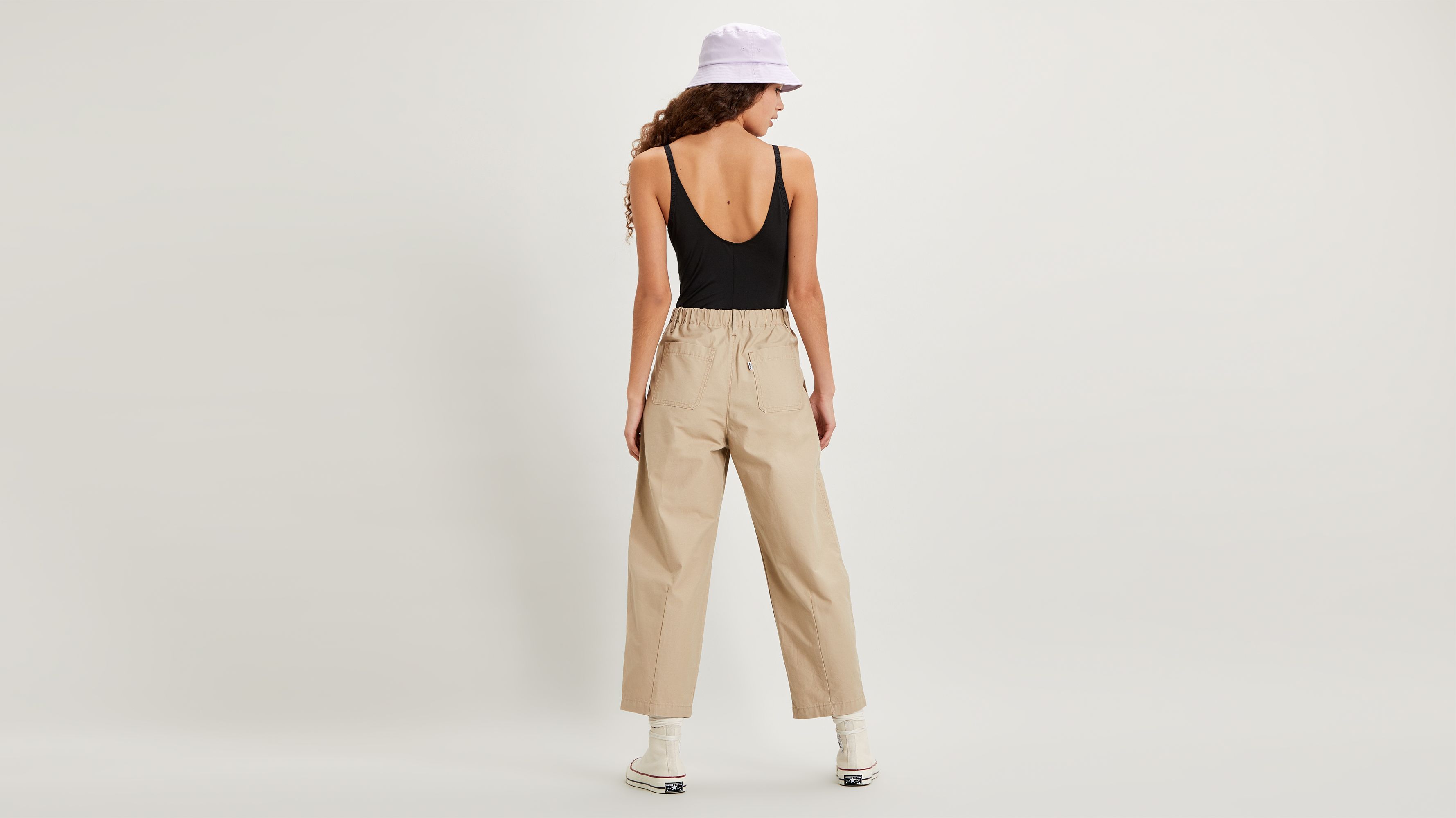 utility pleated balloon trousers