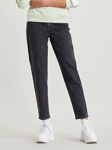 High Waisted Taper Jeans - Black | Levi's® US