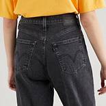High Waisted Taper Jeans 5