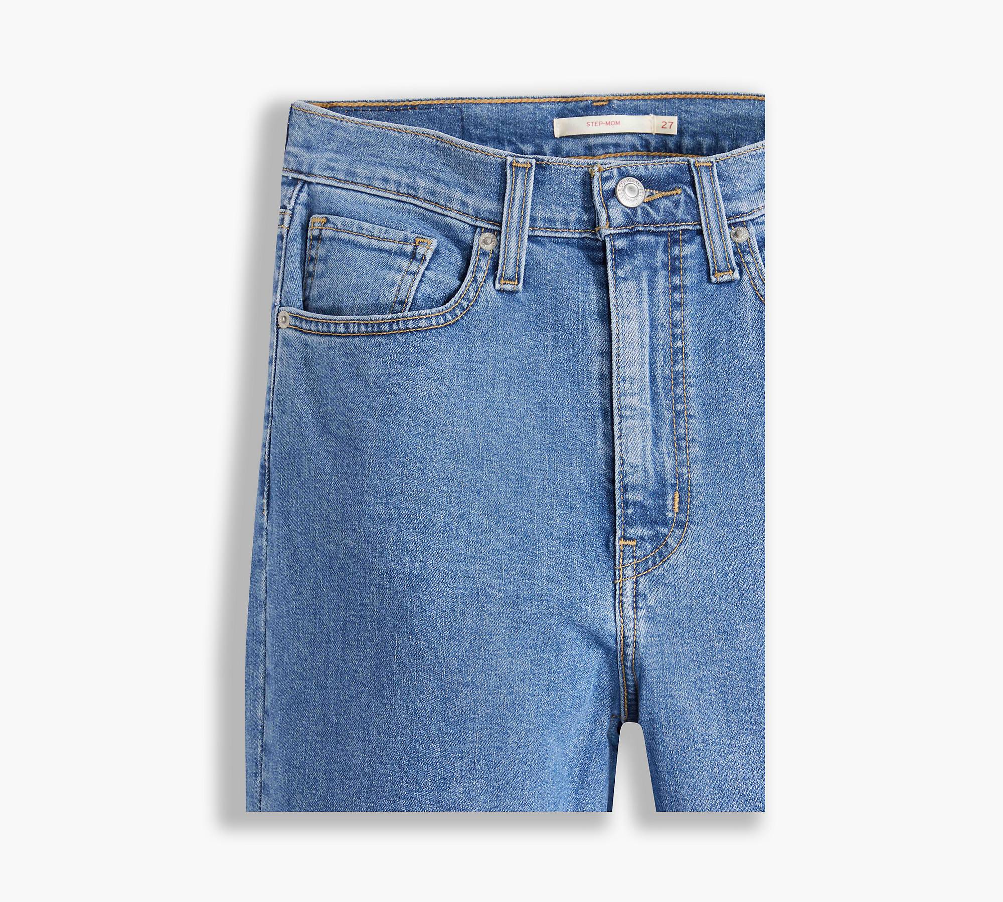 Levi s high waisted mom jean in mid wash blue