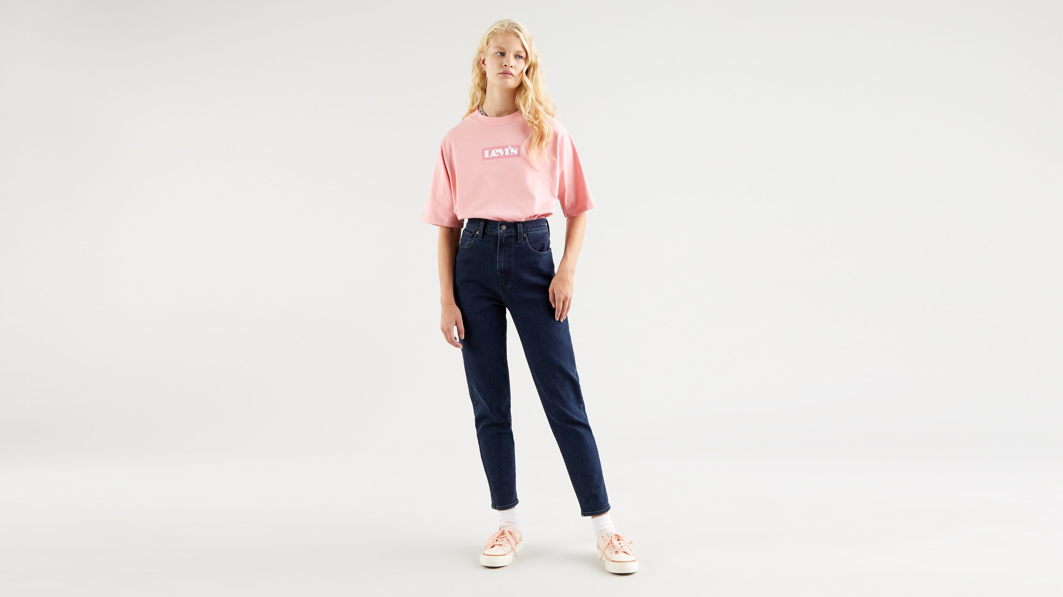 Levi's Indigo High-Waisted Mom Jeans