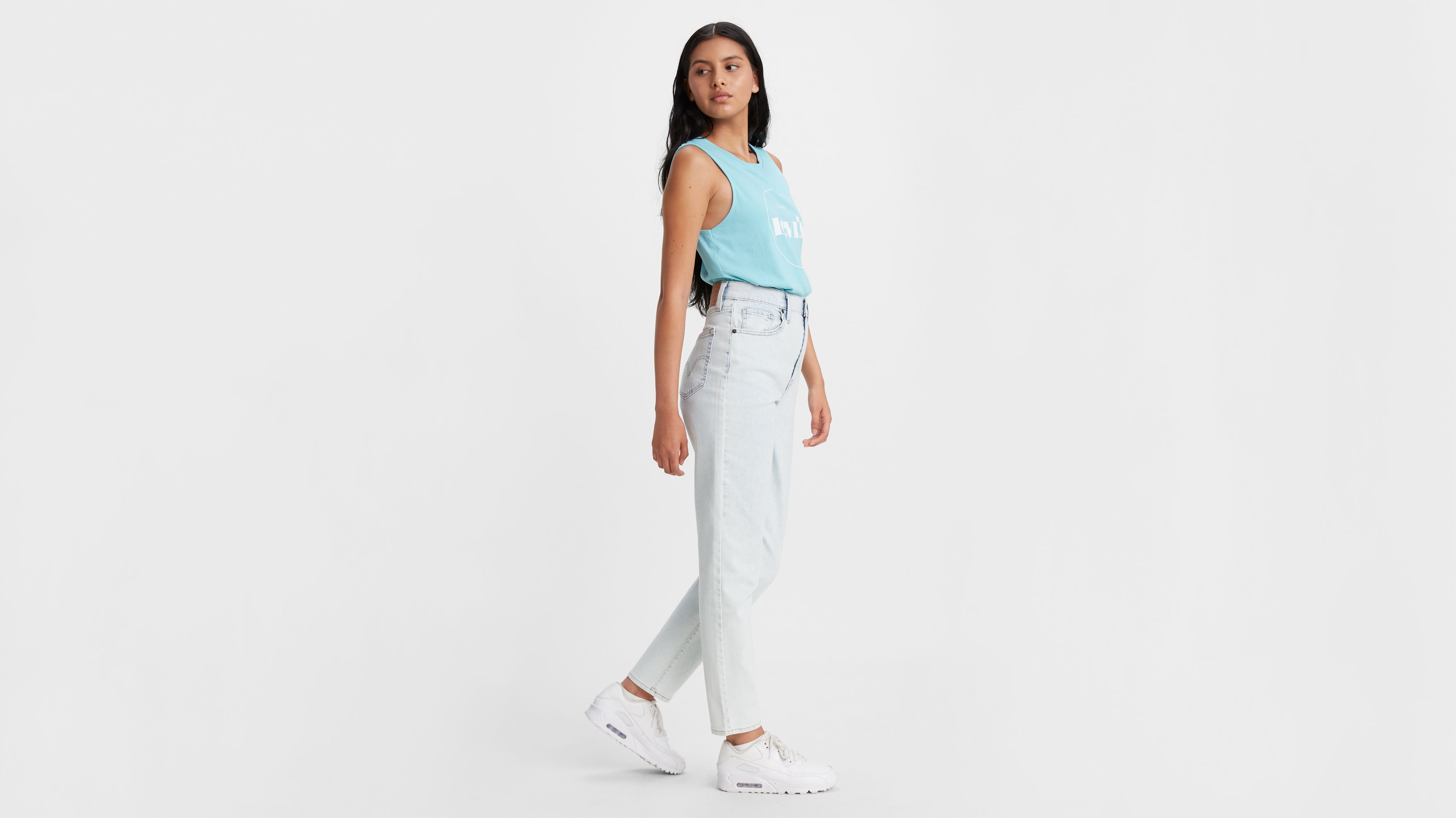 High Waisted Taper Women's Jeans 3