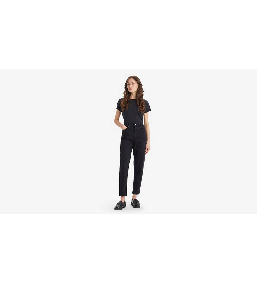 High-waisted Mom Jeans - Black | Levi's®