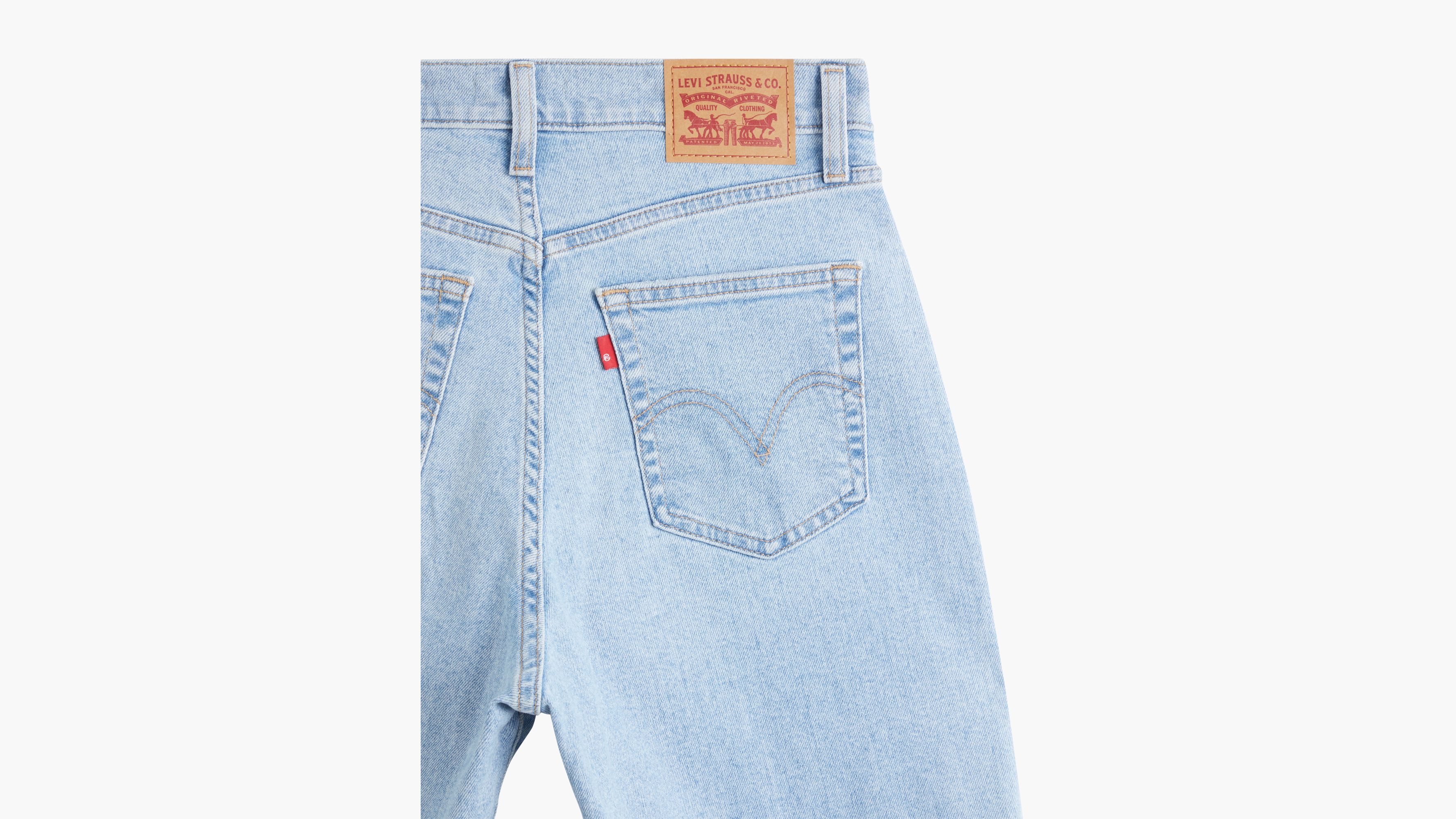 High Waisted Tapered Mom Jeans - Blue | Levi's® LU