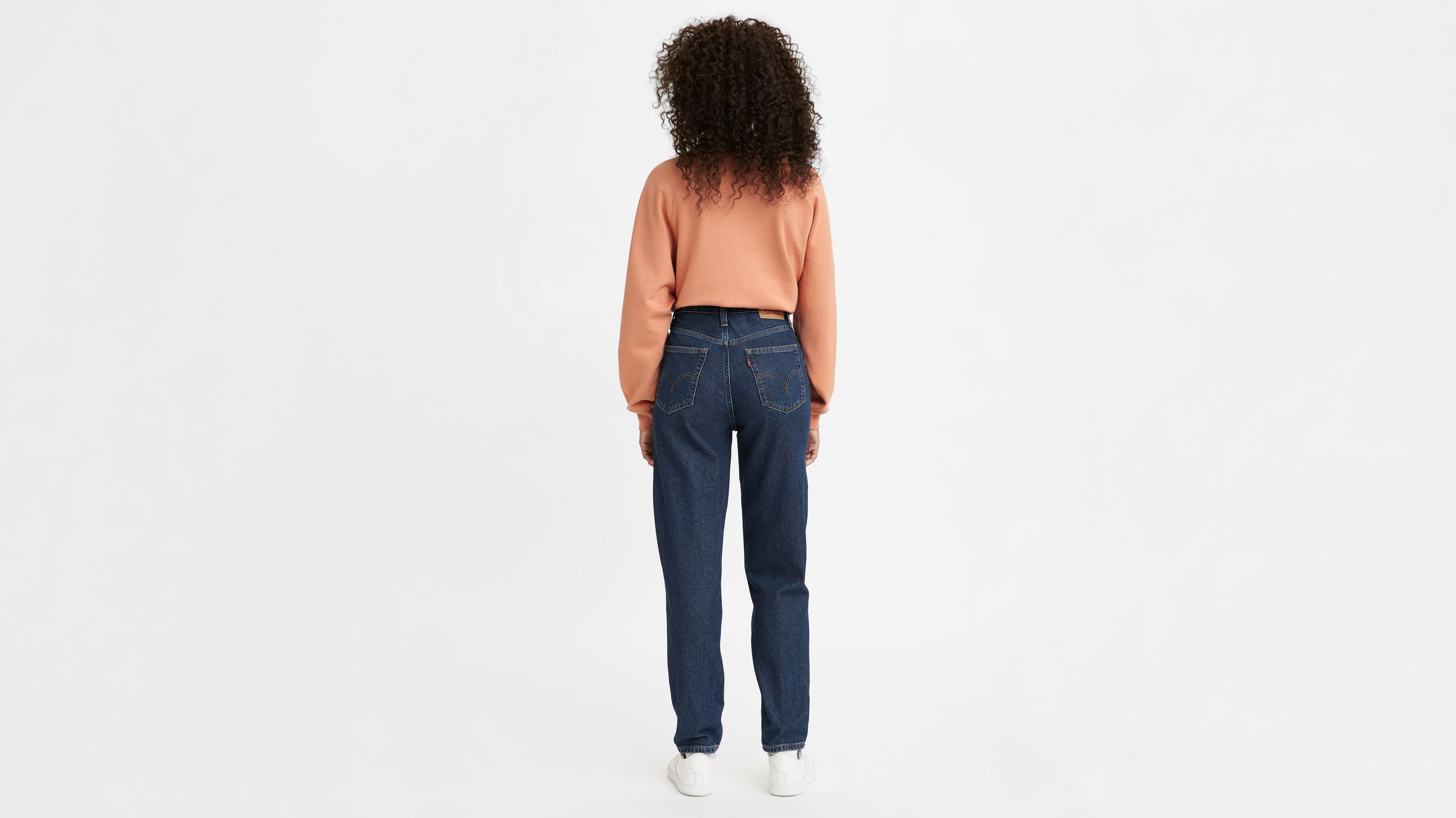 High Waisted Mom Women's Jeans - Medium Wash