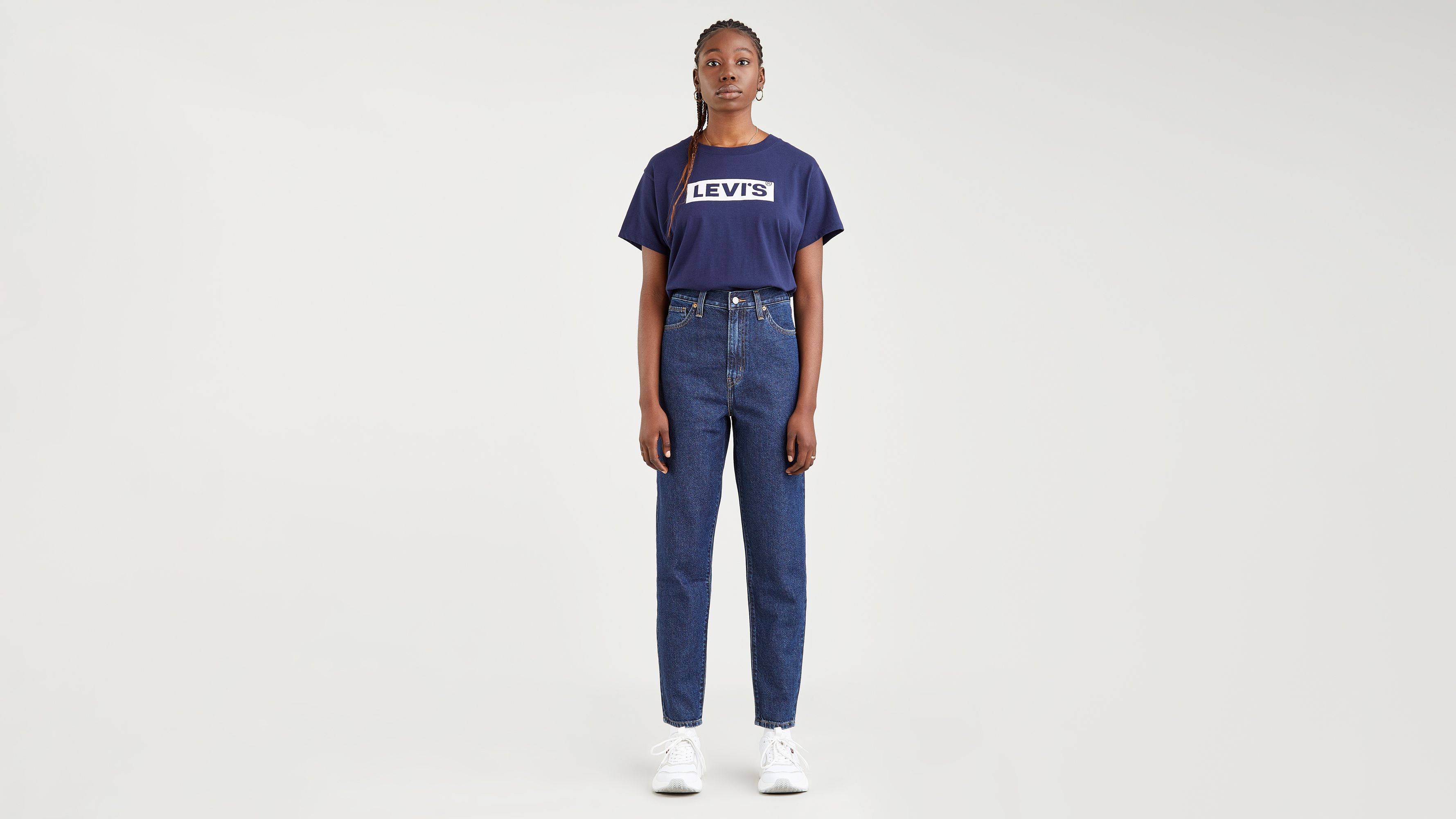 Jean de talle alto corte Mom 1