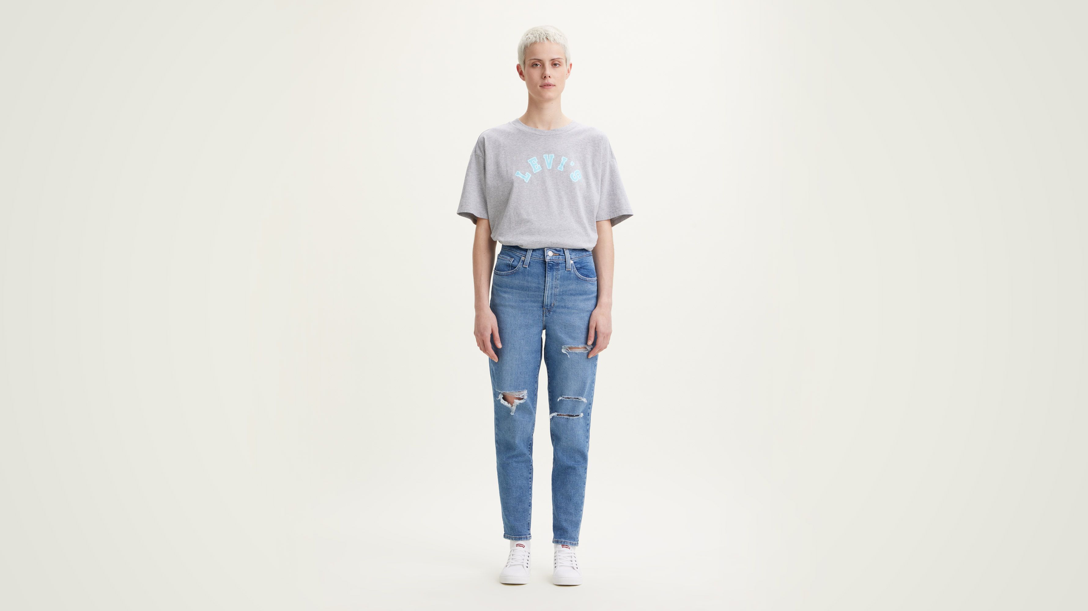 Levi's Jean Tiro Alto Mãe azul claro - Esdemarca Loja moda