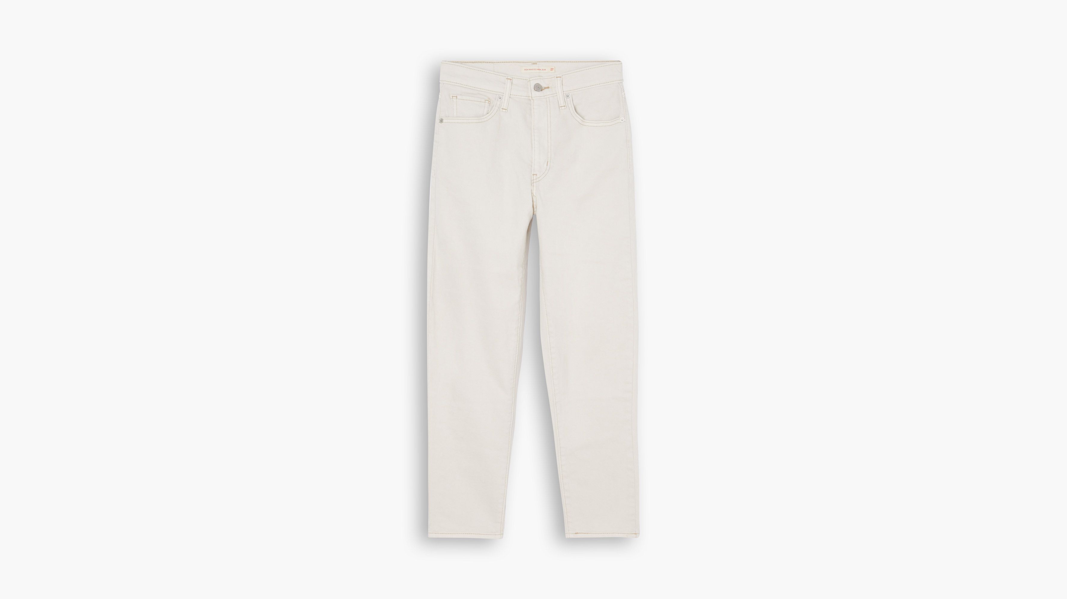 levis white mom jeans