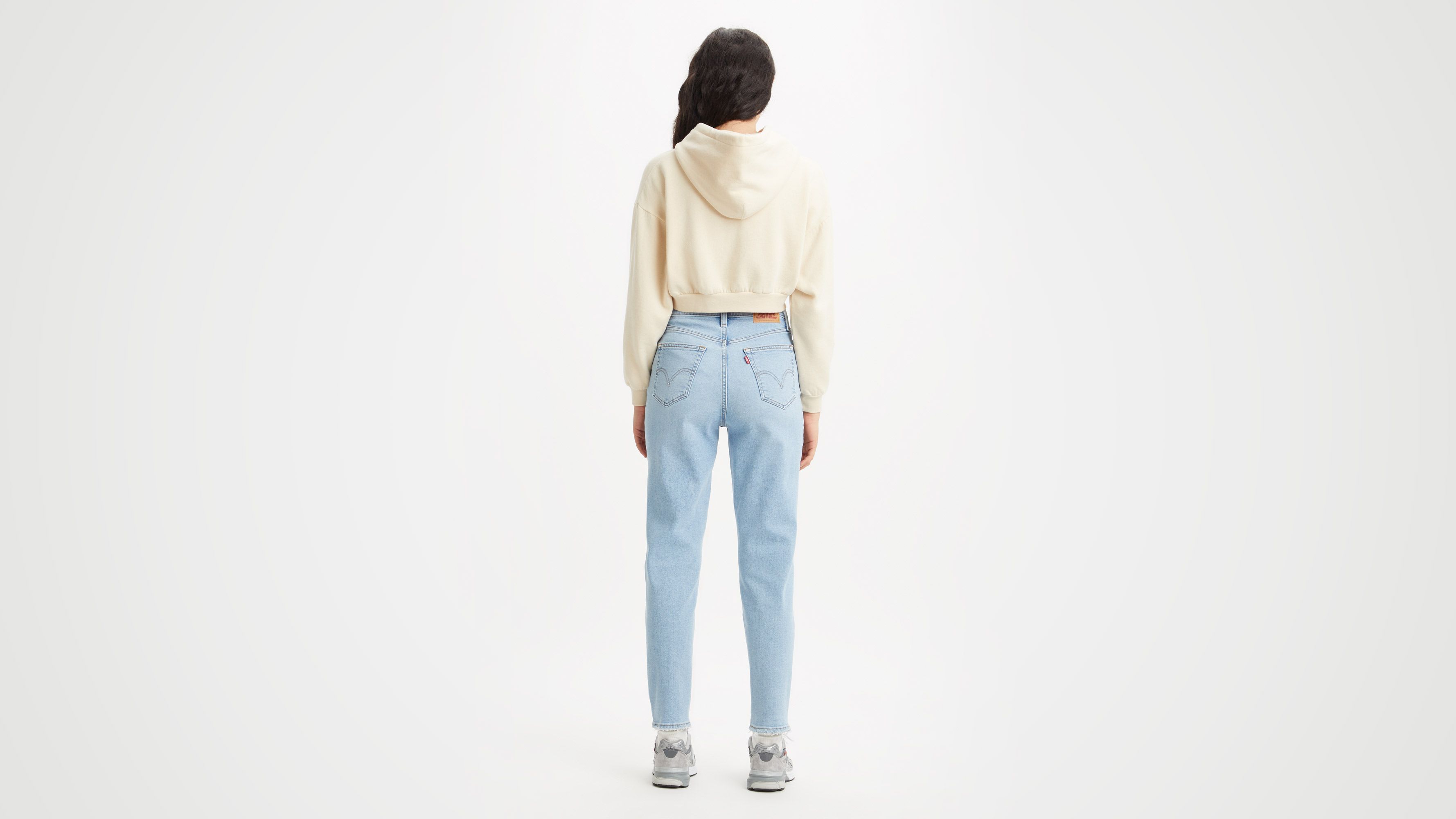 High-raise Mom Jeans - Blue