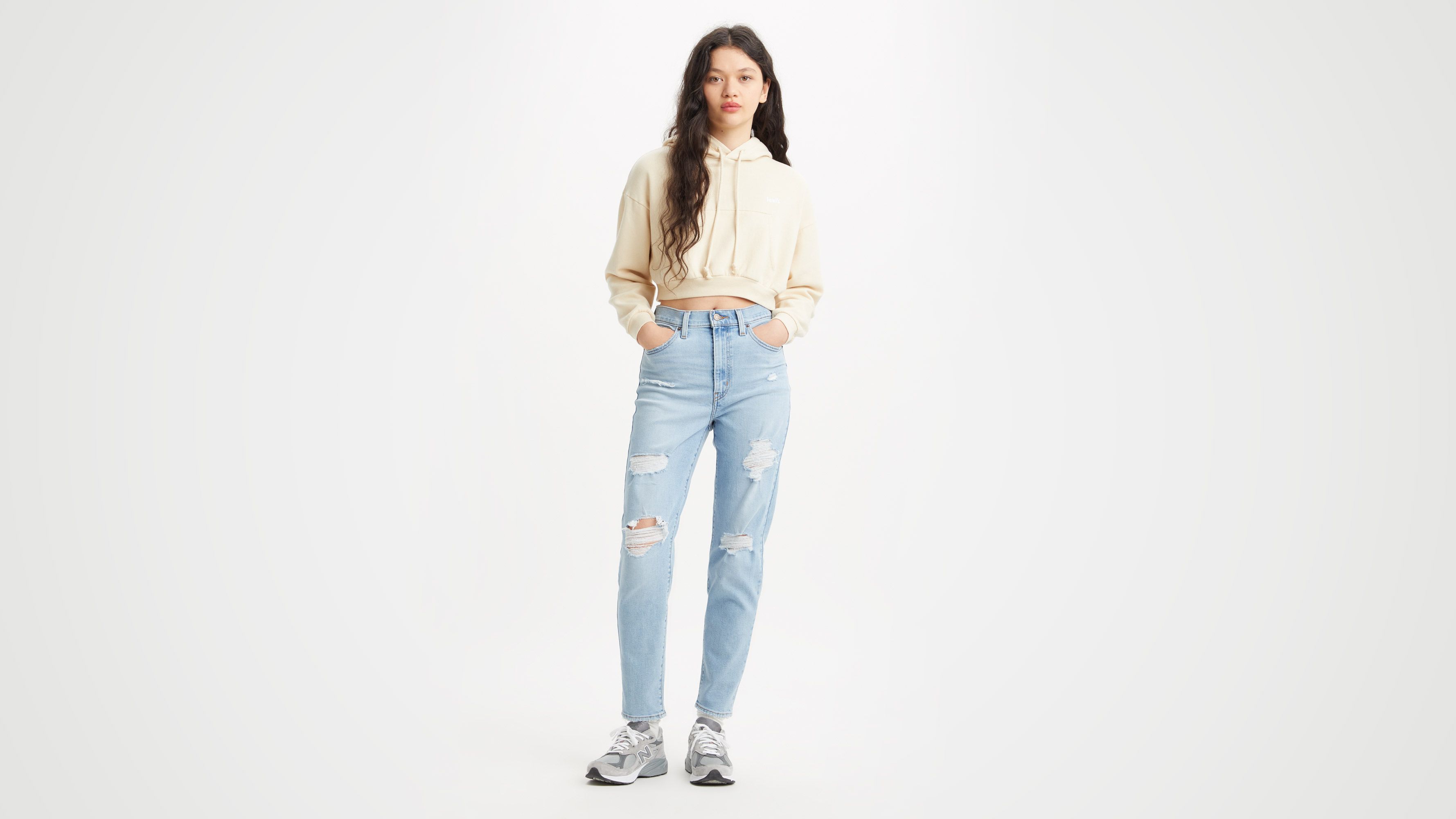 Jean Mom à taille haute 5