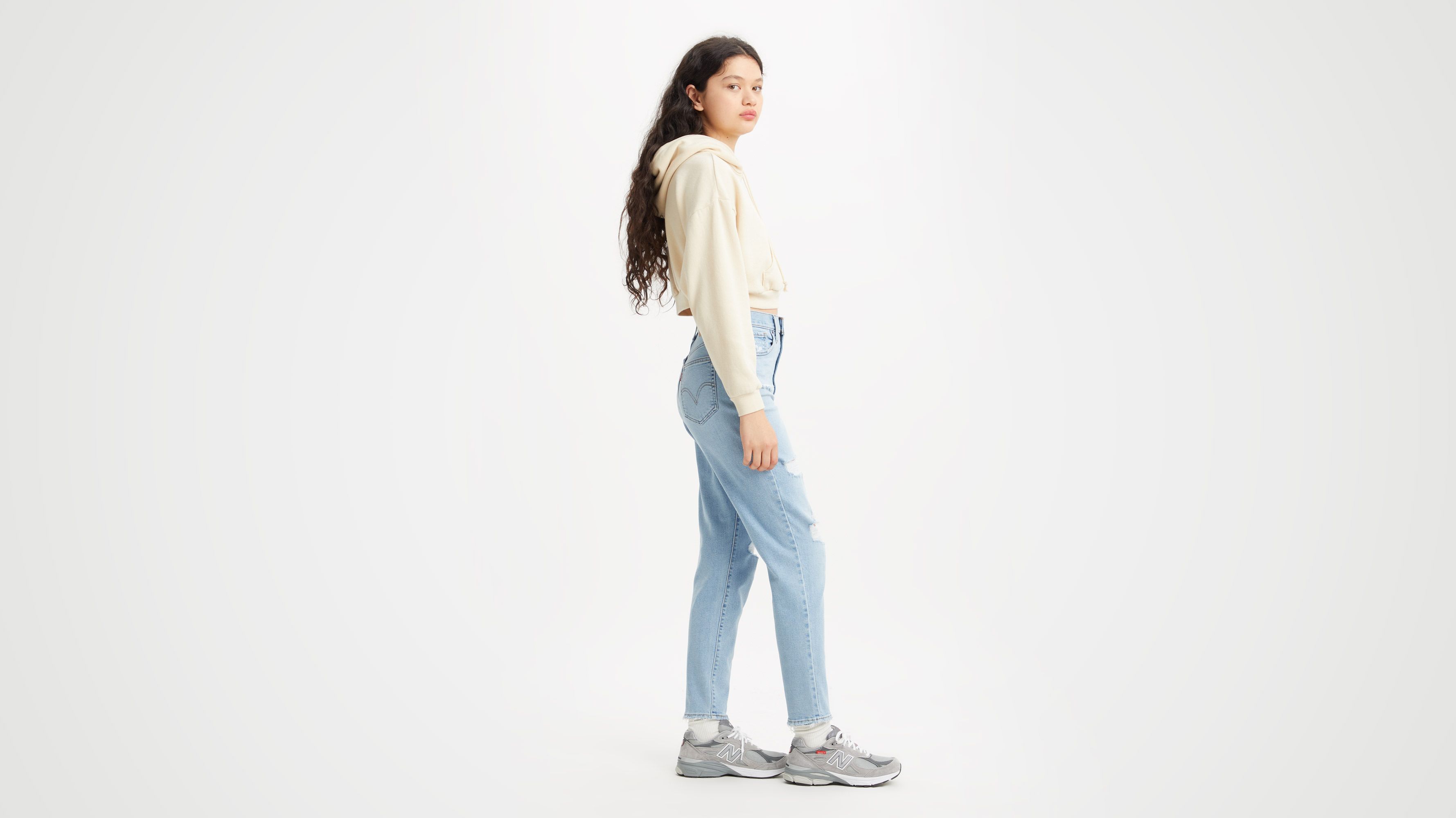 Jean Mom à taille haute 2