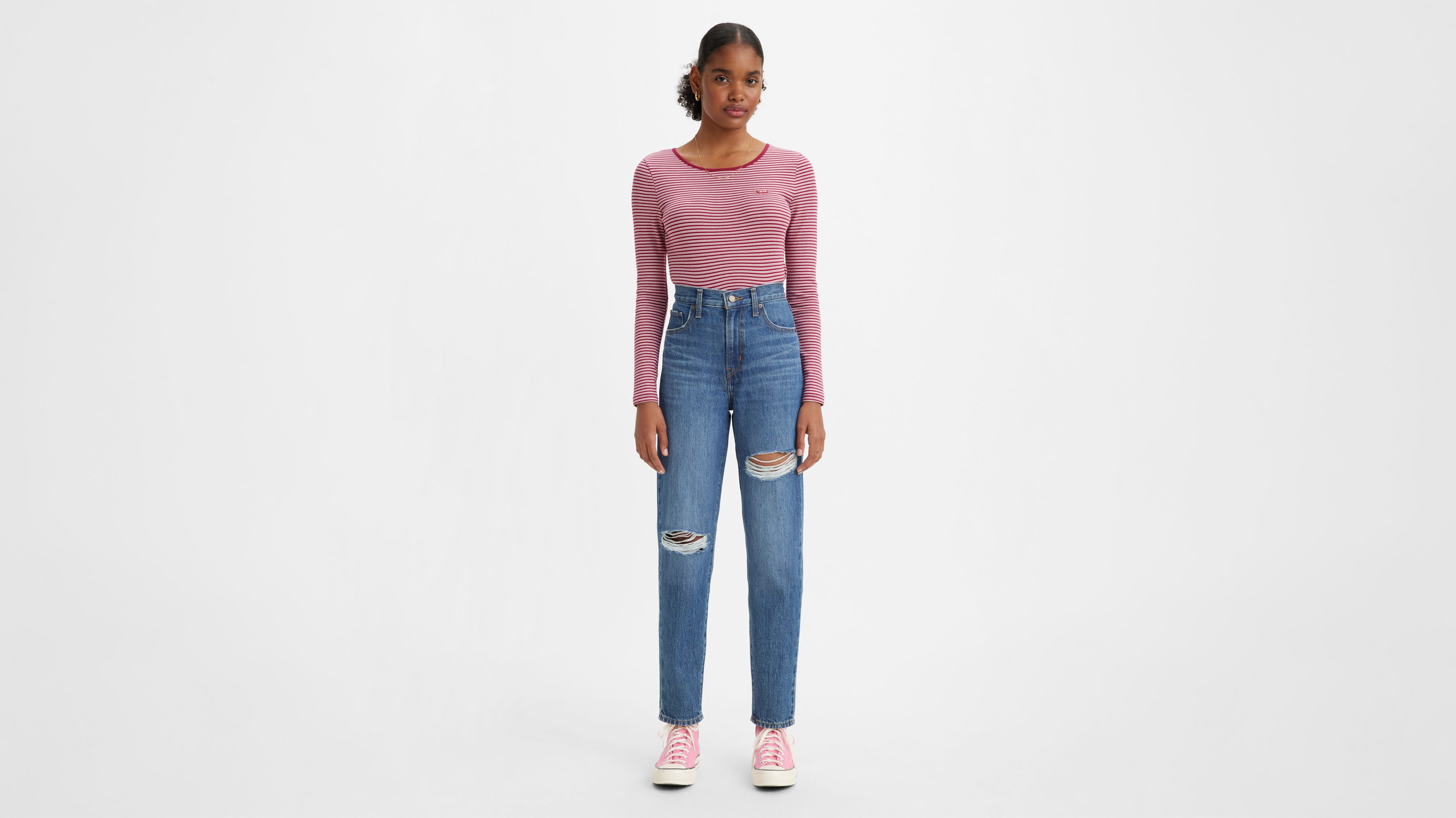 Levi's High Waisted Mom Jean Bomb Dot Com, Shop Now at Pseudio!