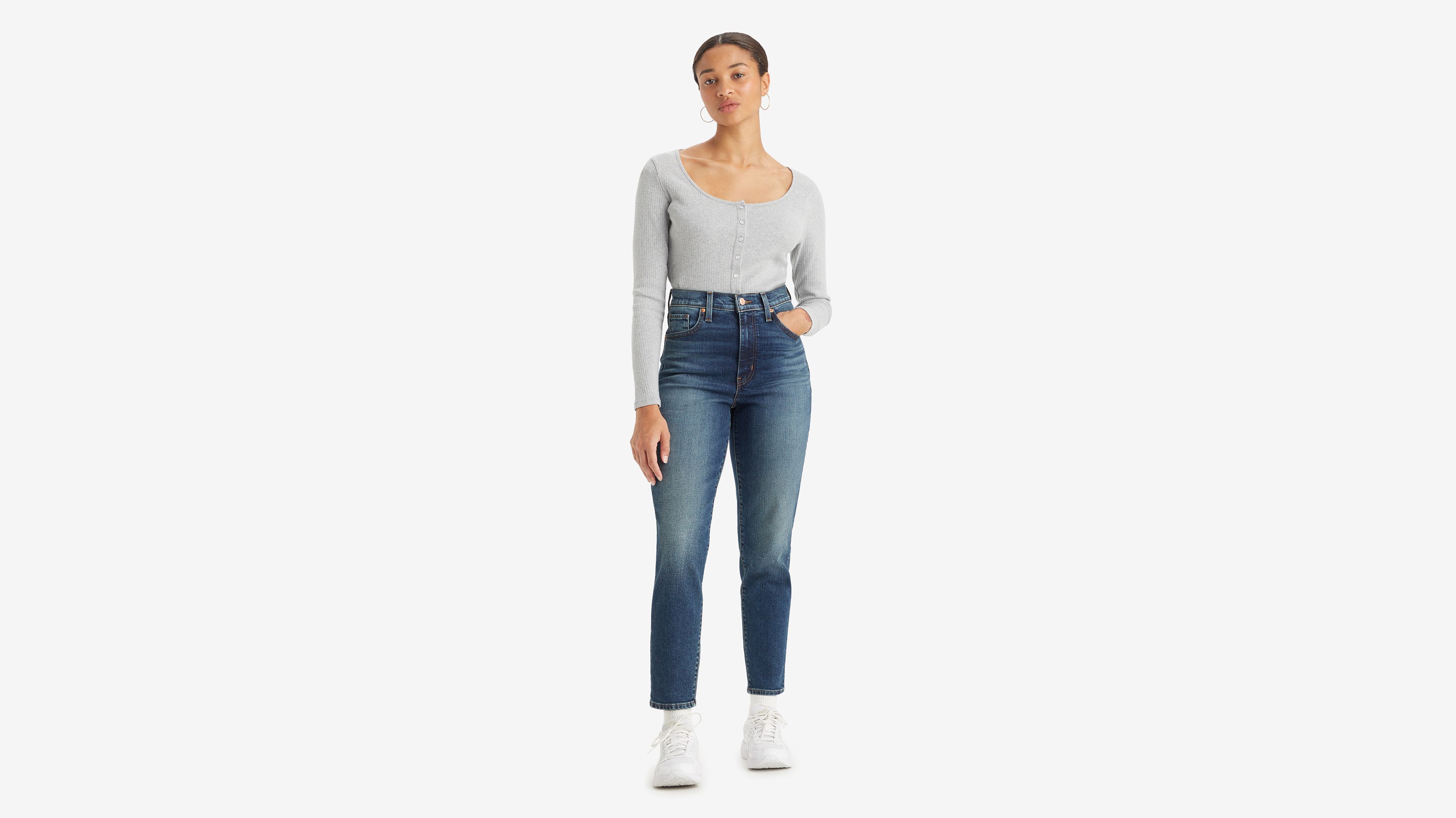 High-Waisted Mom Jeans