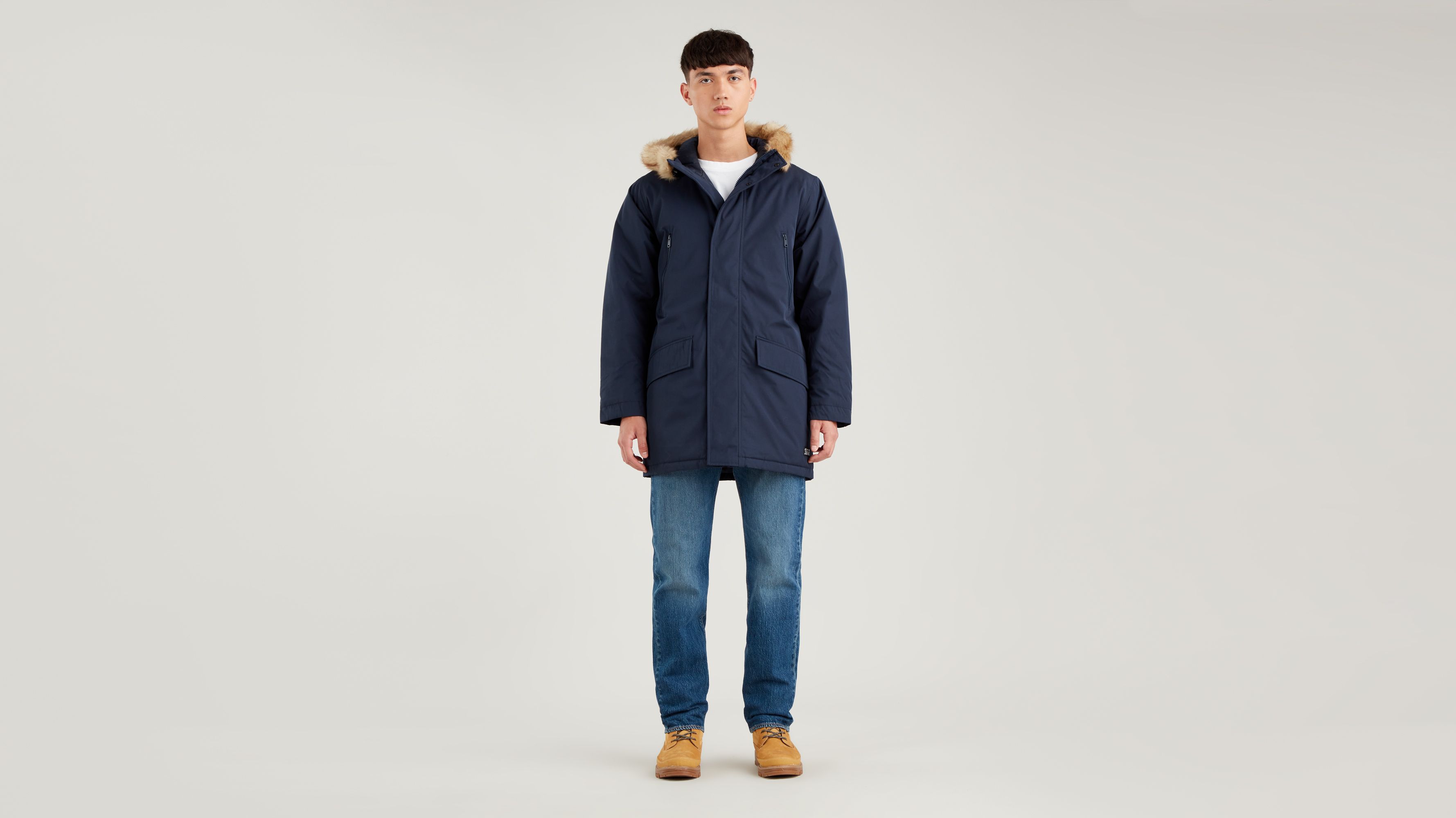 Woodside Long Utility Parka - Blue | Levi's® AT