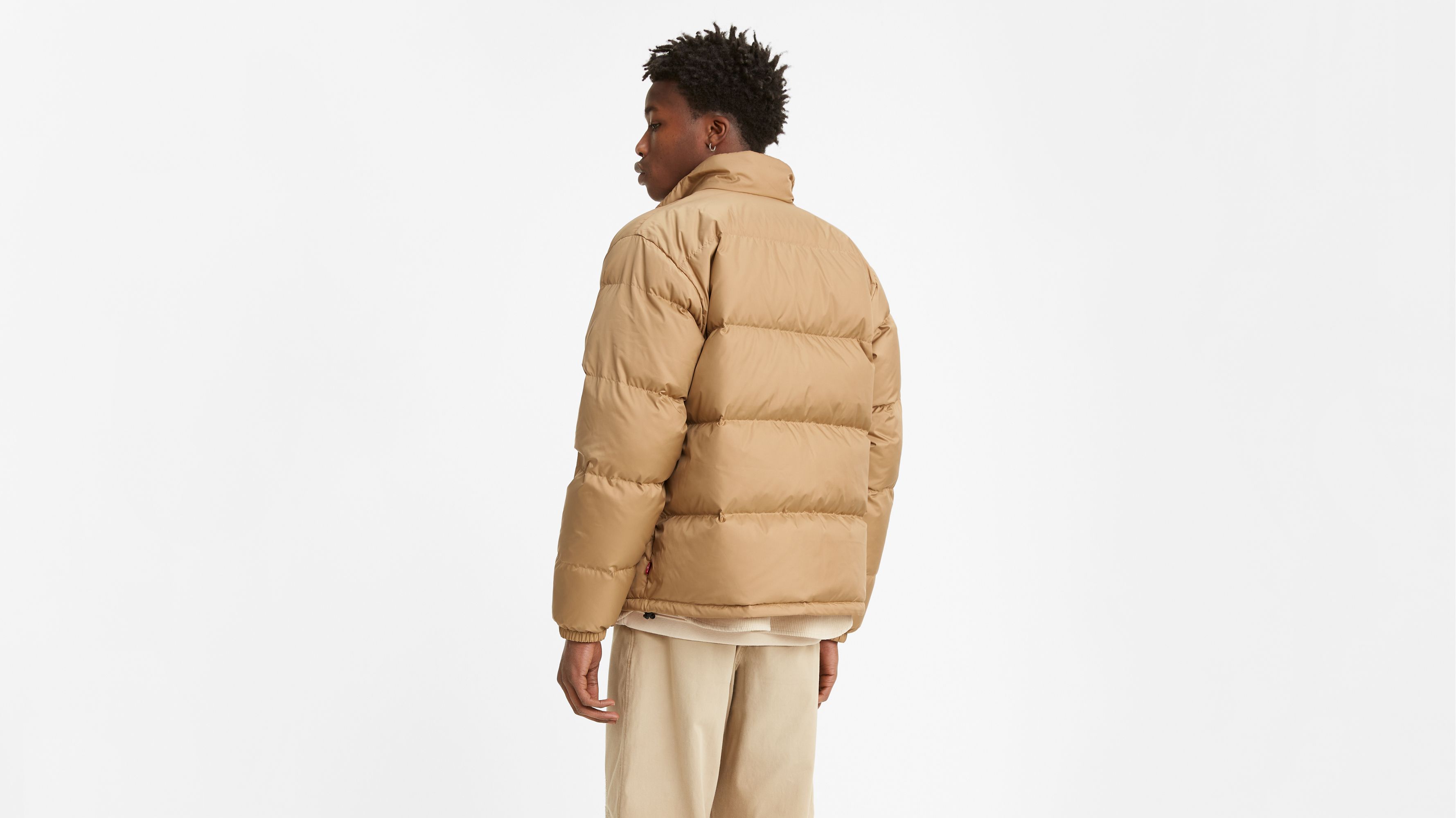 short puffer coat levis