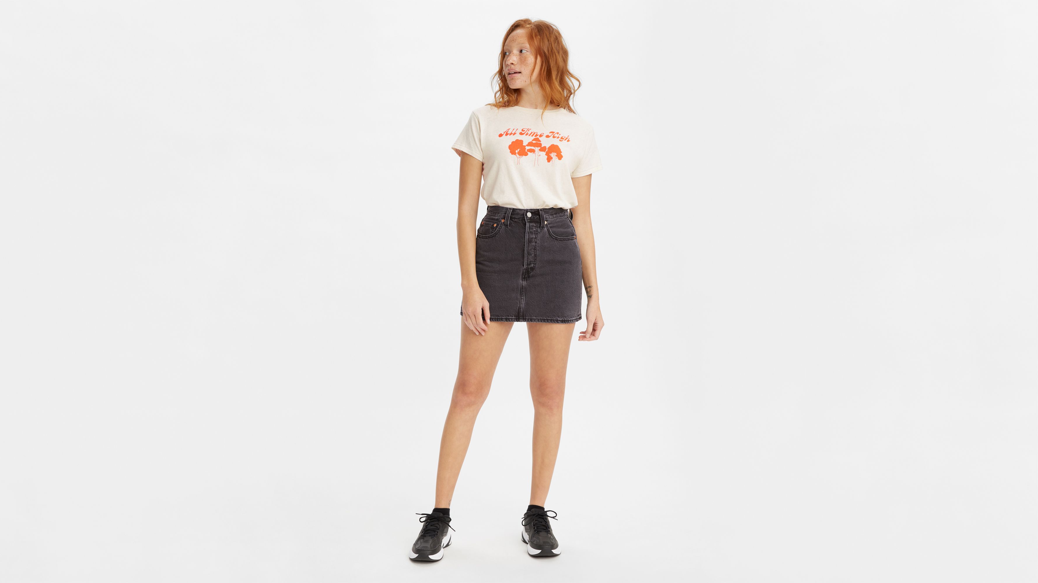 white denim skirts toronto