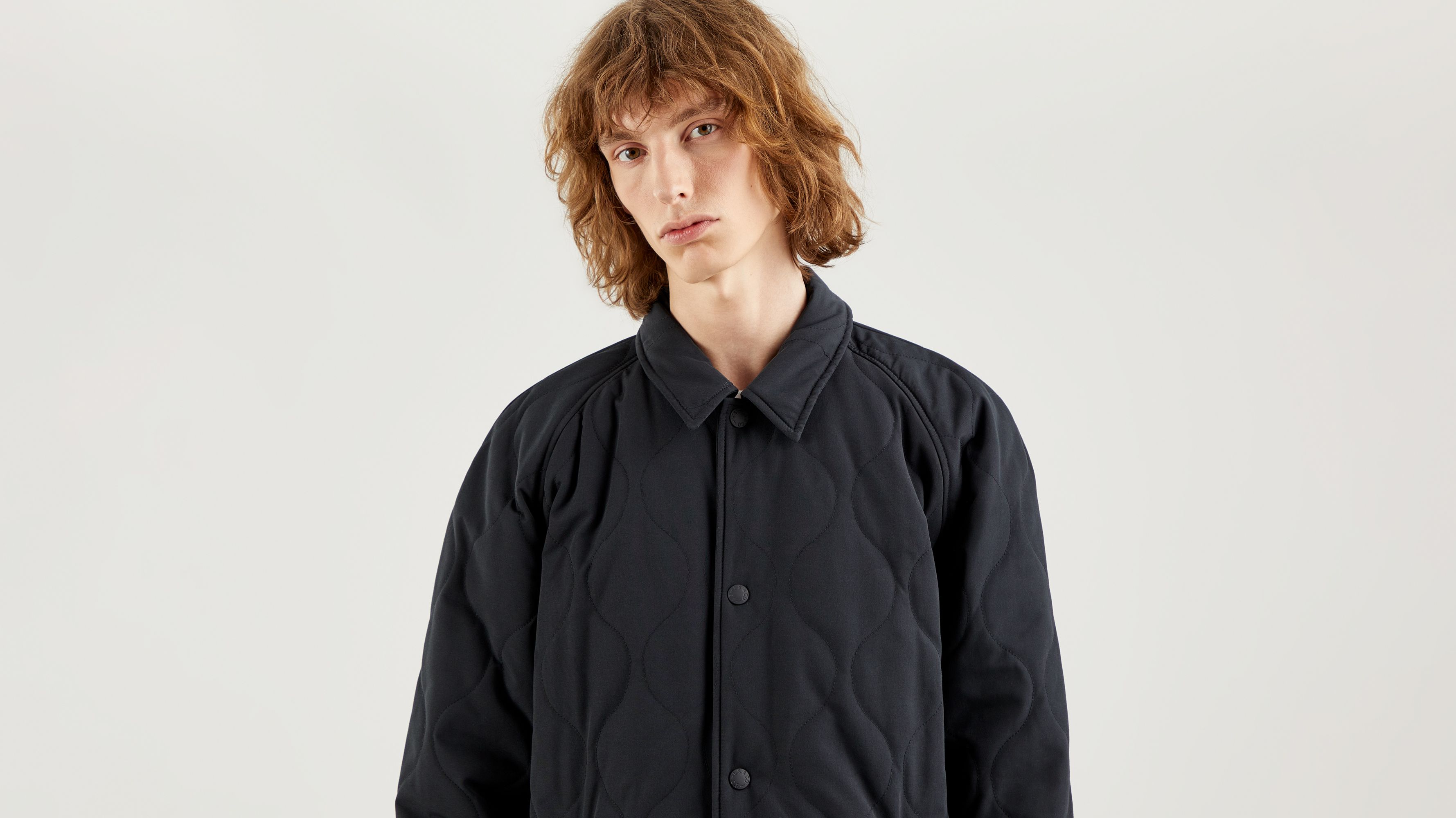 Ellis Quilted Coach Jacket - Black | Levi's® AD