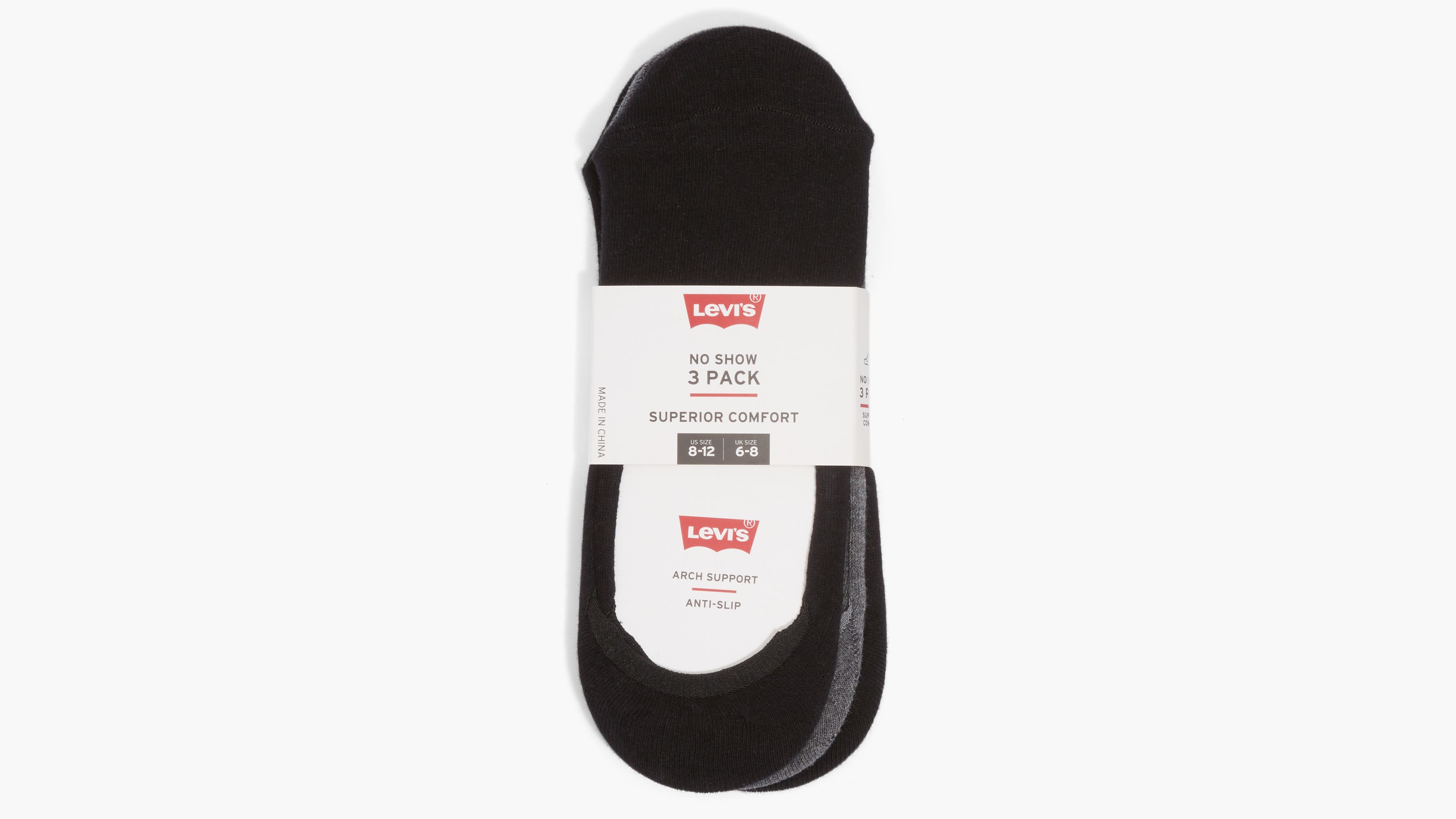 Levi's Trainer Socks 3 Pack Black, $11, Asos