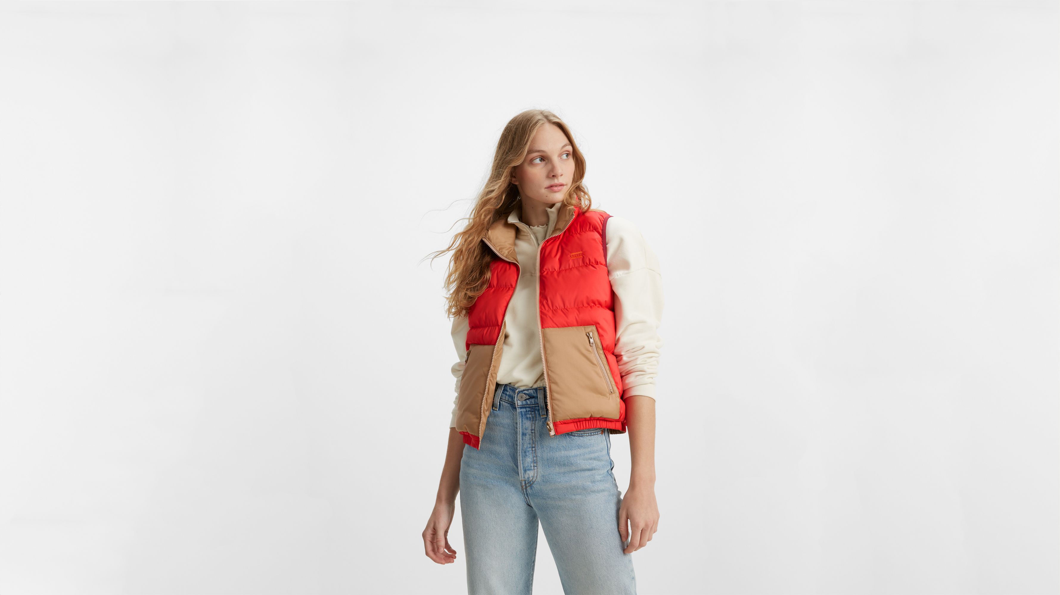 Lydia Reversible Vest - Red | Levi's® US