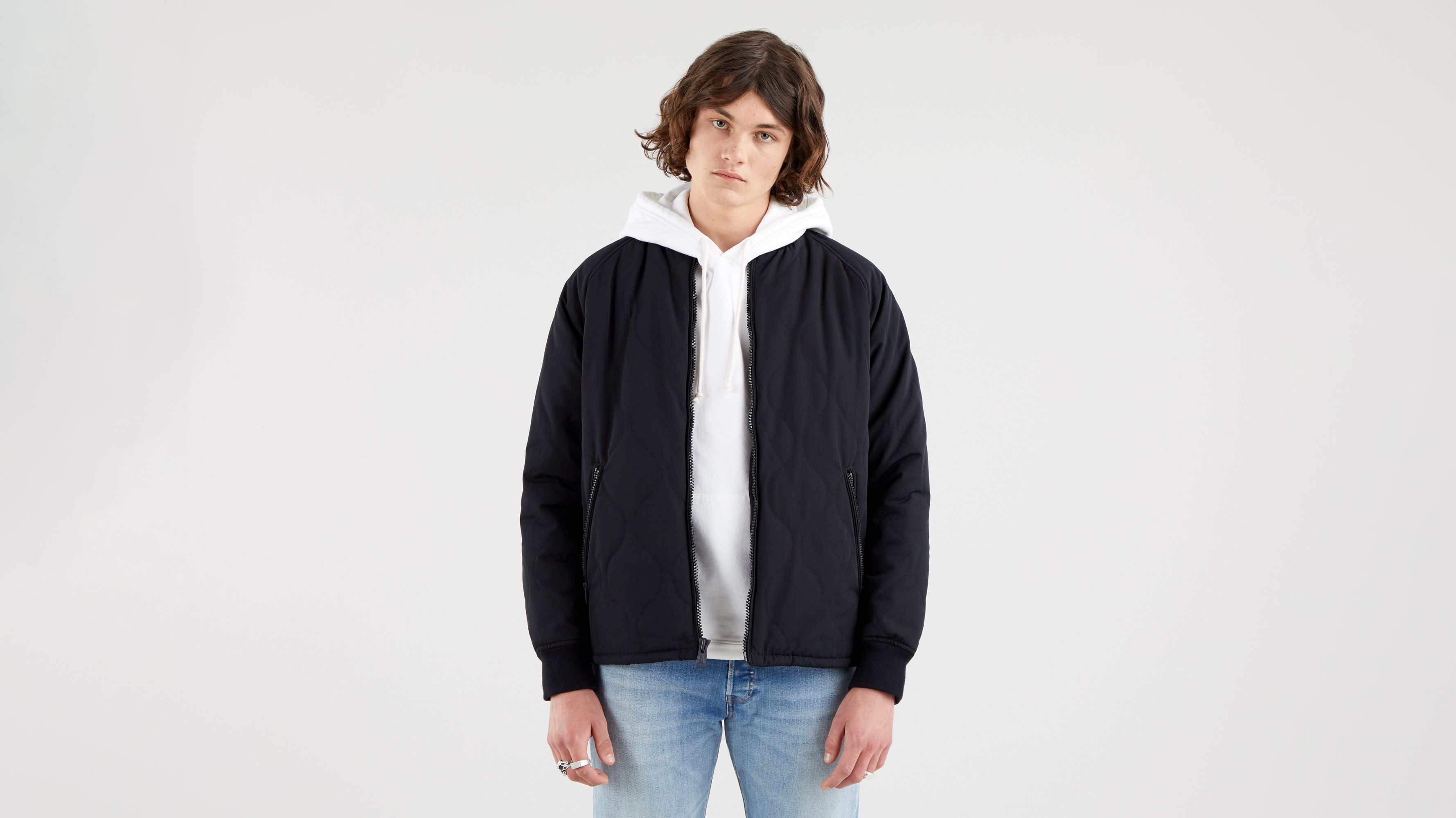 levi's quilted bomber jacket