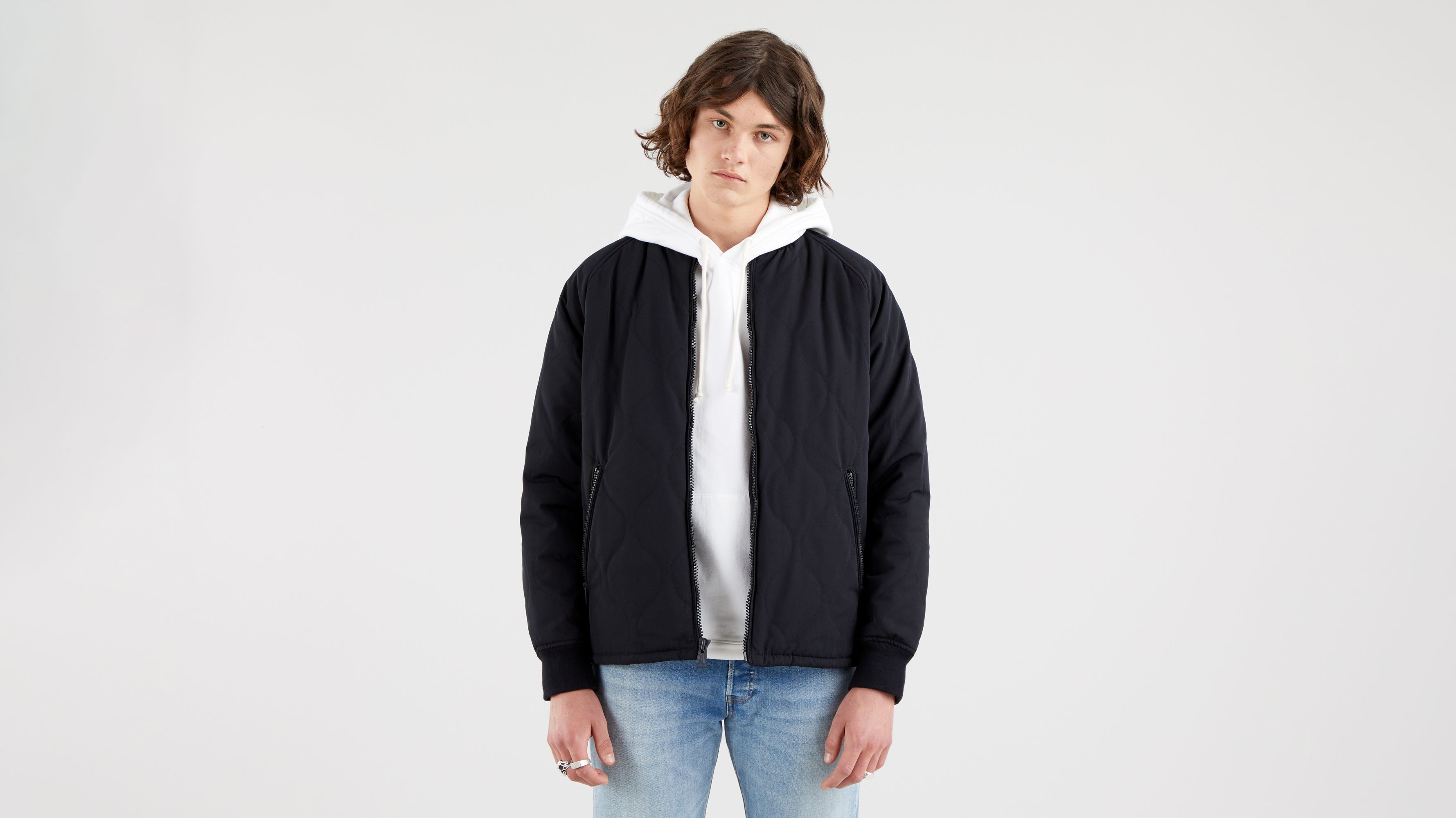 Hyde quilted 2025 bomber jacket