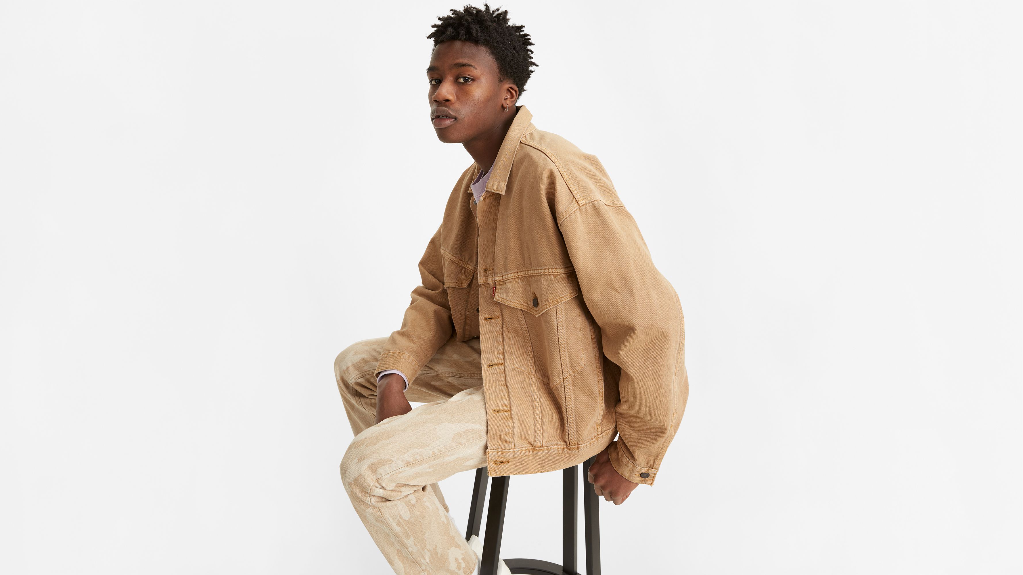 Levi's trucker jacket on sale tan