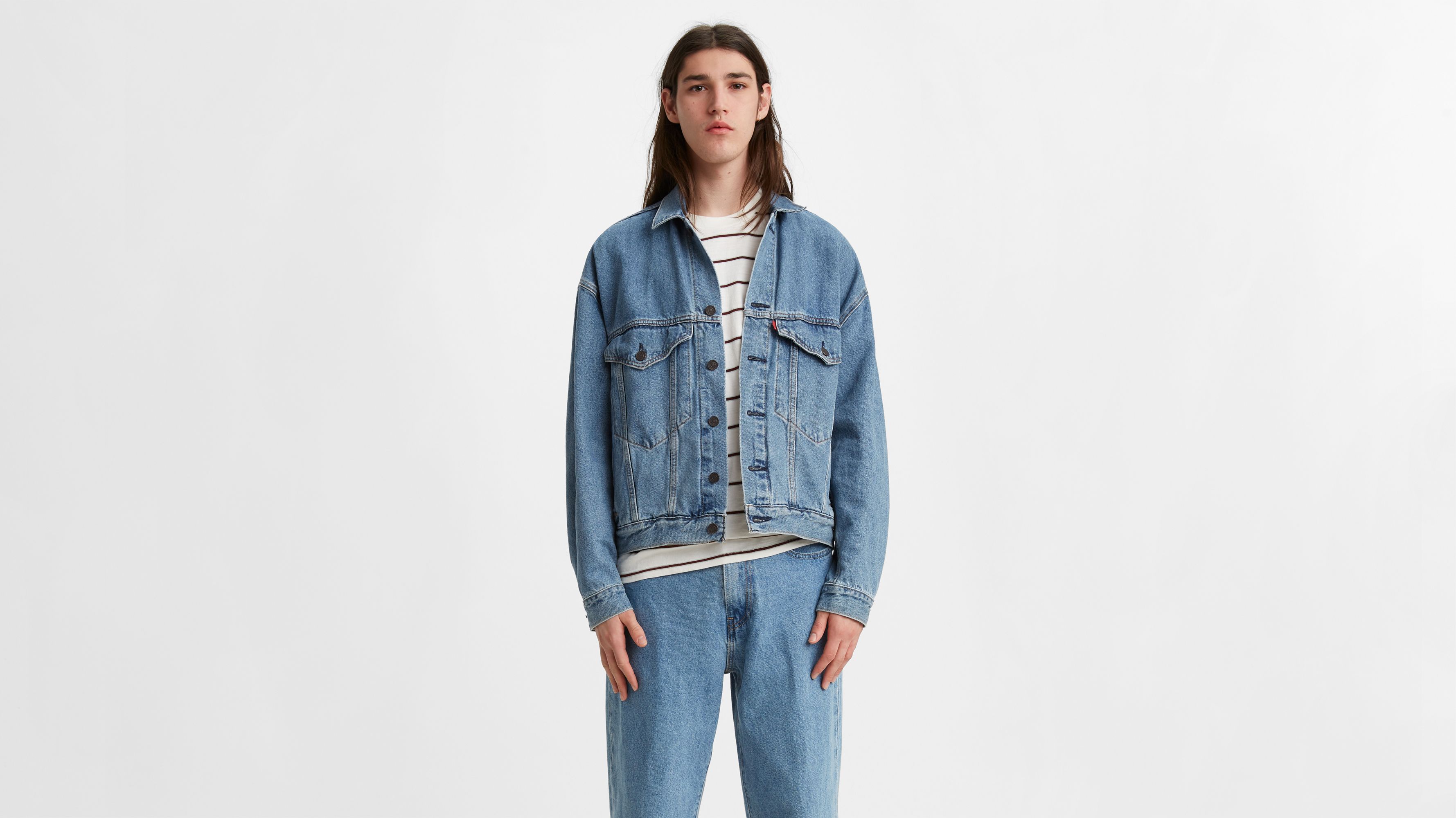 levi's grey trucker jacket